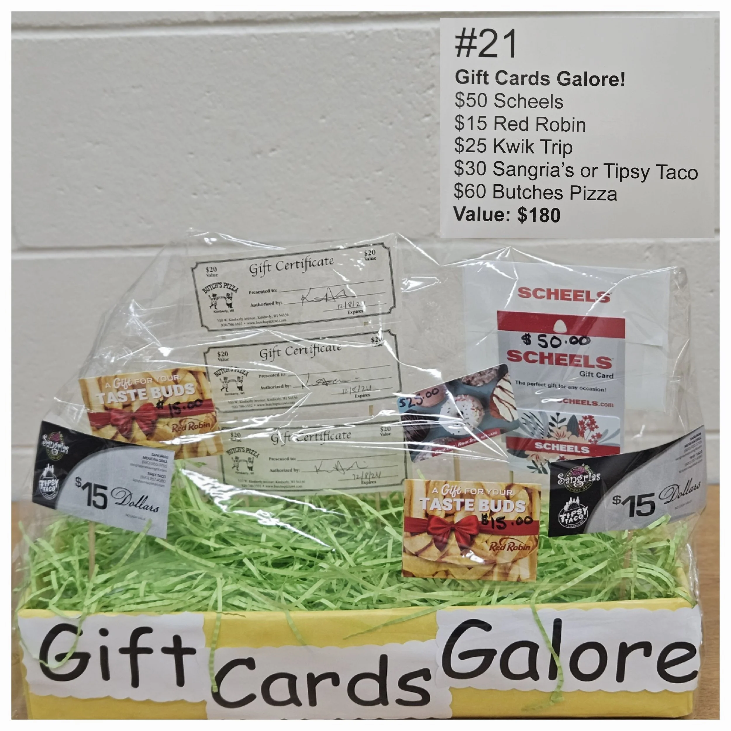 #21 Gift Cards Galore!