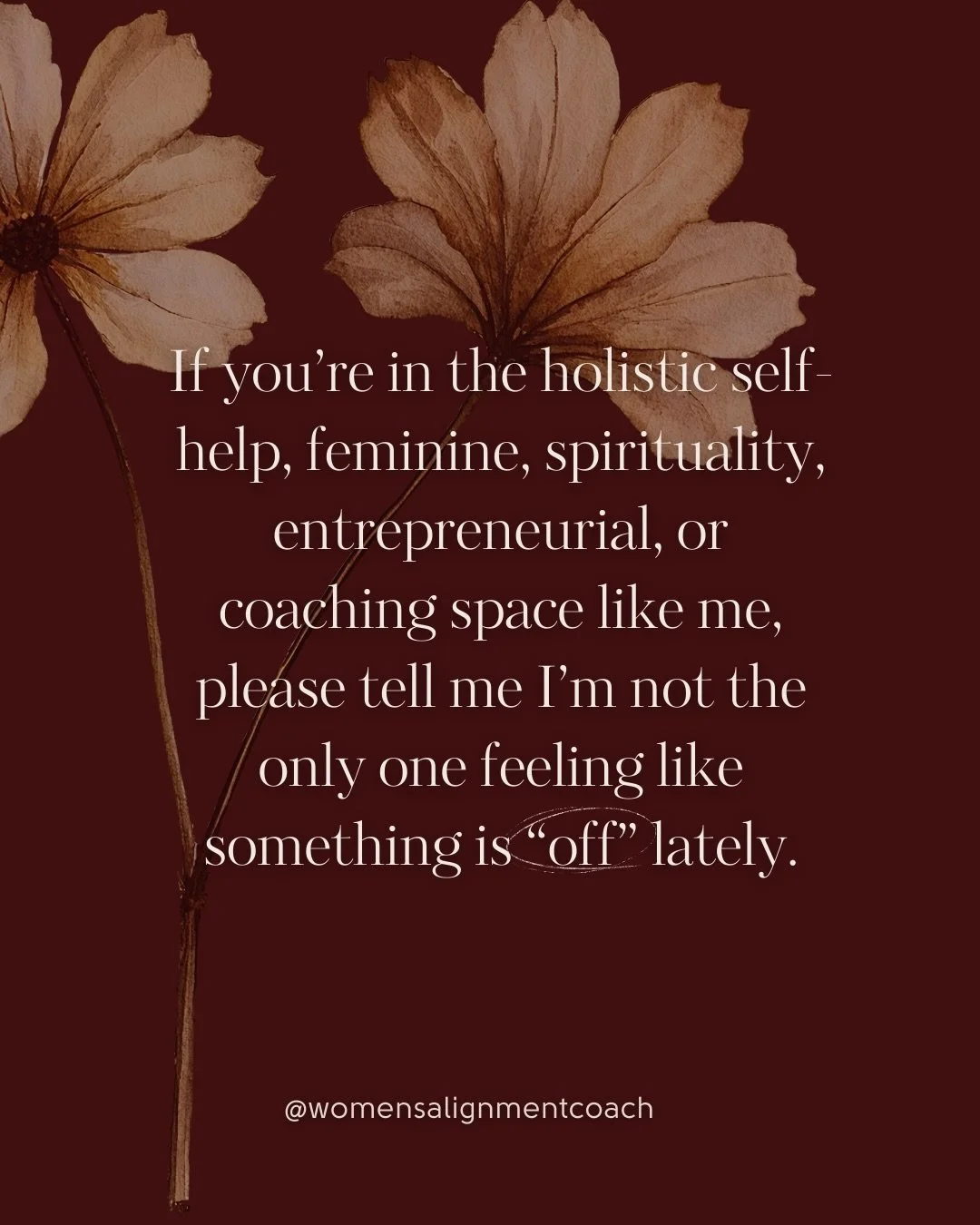 Have you also noticed all the buzz of people teaching somatic, nervous system and body work lately? 

Tell me I am not the only one seeing this pattern.

But you know the other pattern I see?

Women thinking they don&rsquo;t &ldquo;get it&rdquo; if t