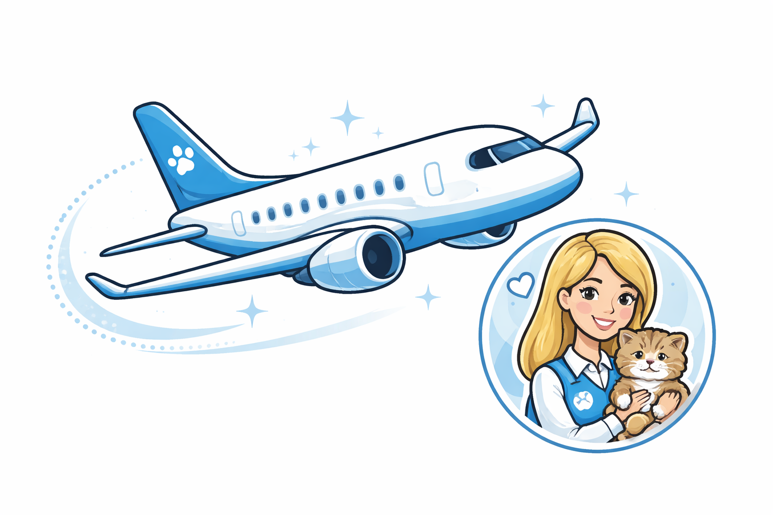 Flight nanny service for safe Scottish Fold kitten delivery