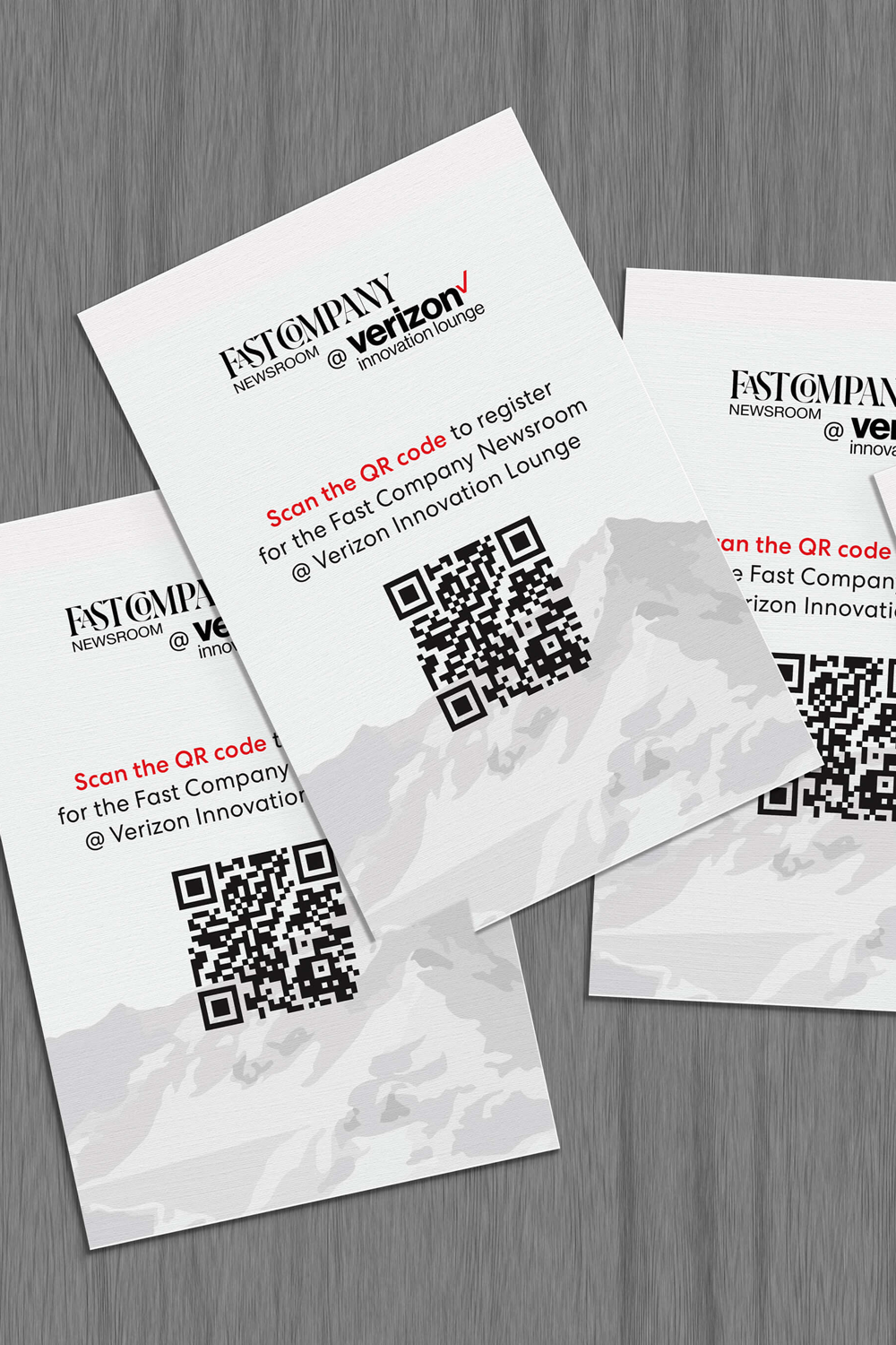 On-site registration cards