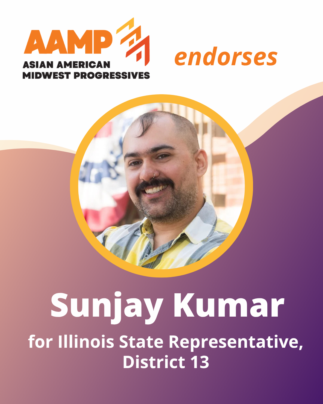 Sunjay Kumar AAMP Endorsement Graphic