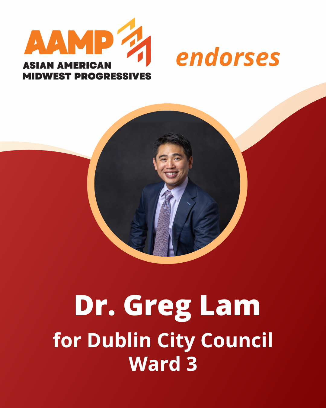 Dr. Greg Lam AAMP Endorsement Graphic