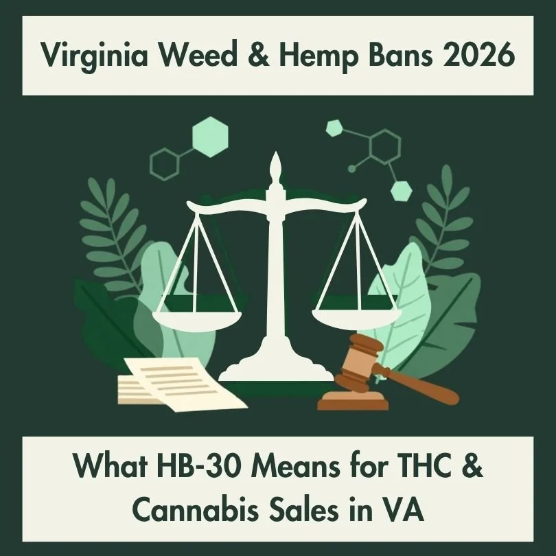 Virginia Weed &amp; Hemp Bans 2026: What HB-30 Means for THC &amp; Cannabis Sales