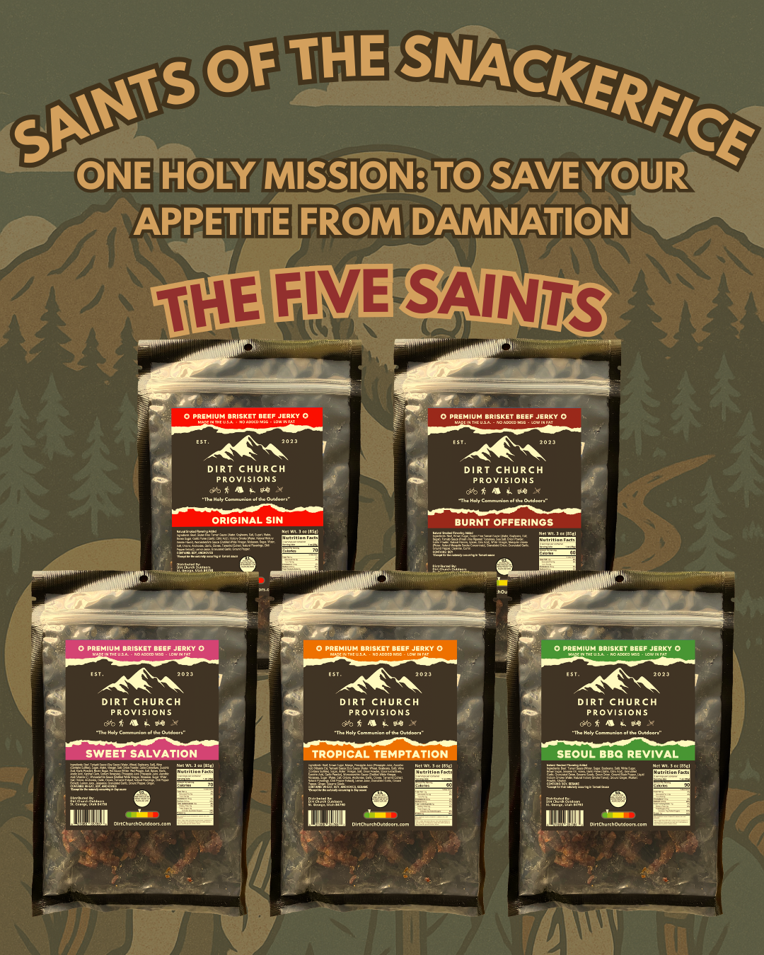 Saints of the Snackerfice! ( Five Bag Discount + Subscription Plans)