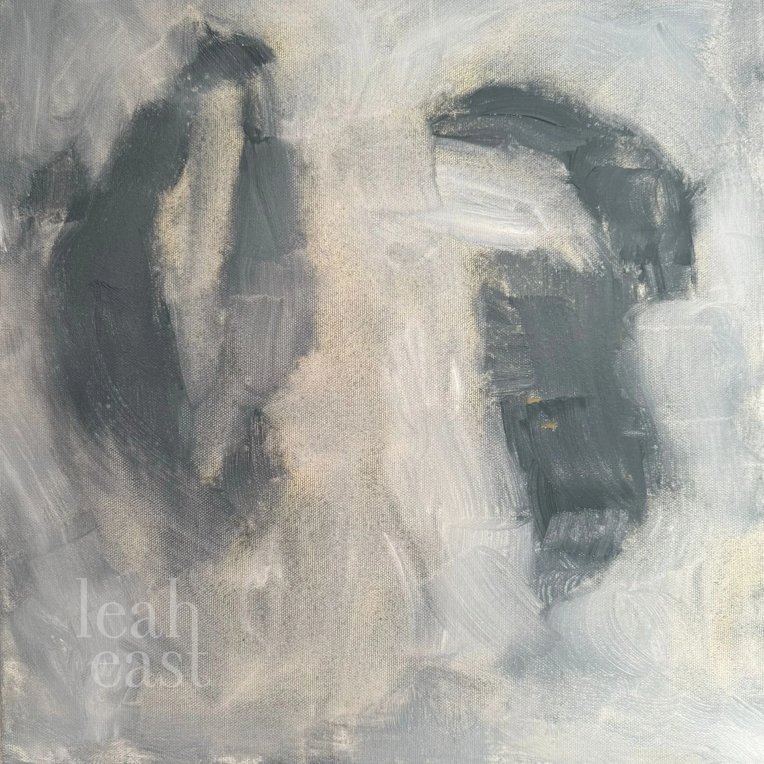 Intuitive, 2024. Acrylic & lead pencil on canvas - 40 x 40 x 1.5cm / 16 x 16 x 1.5 "