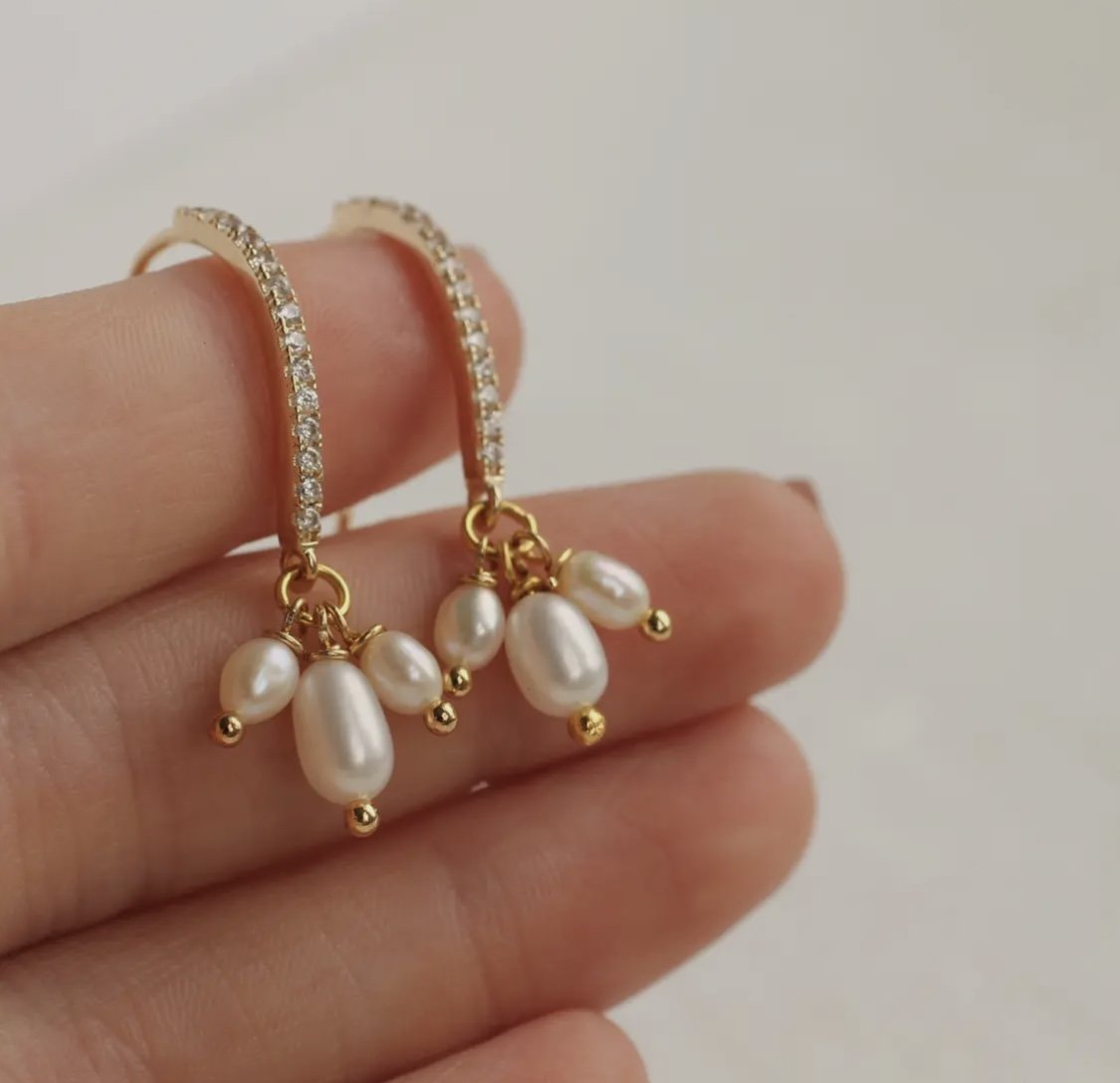 Pearl Trio Earrings