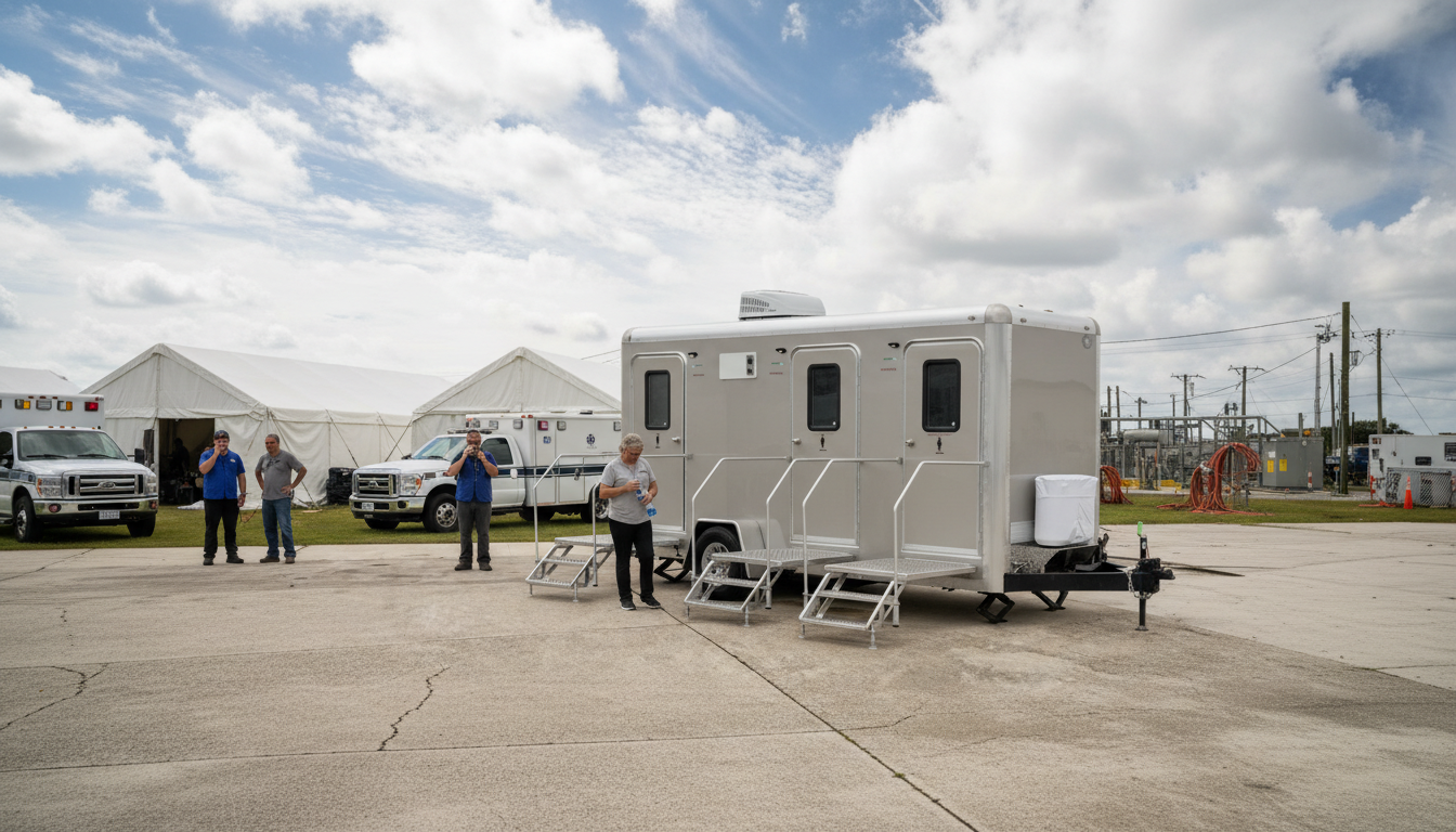disaster relief restrooms south florida