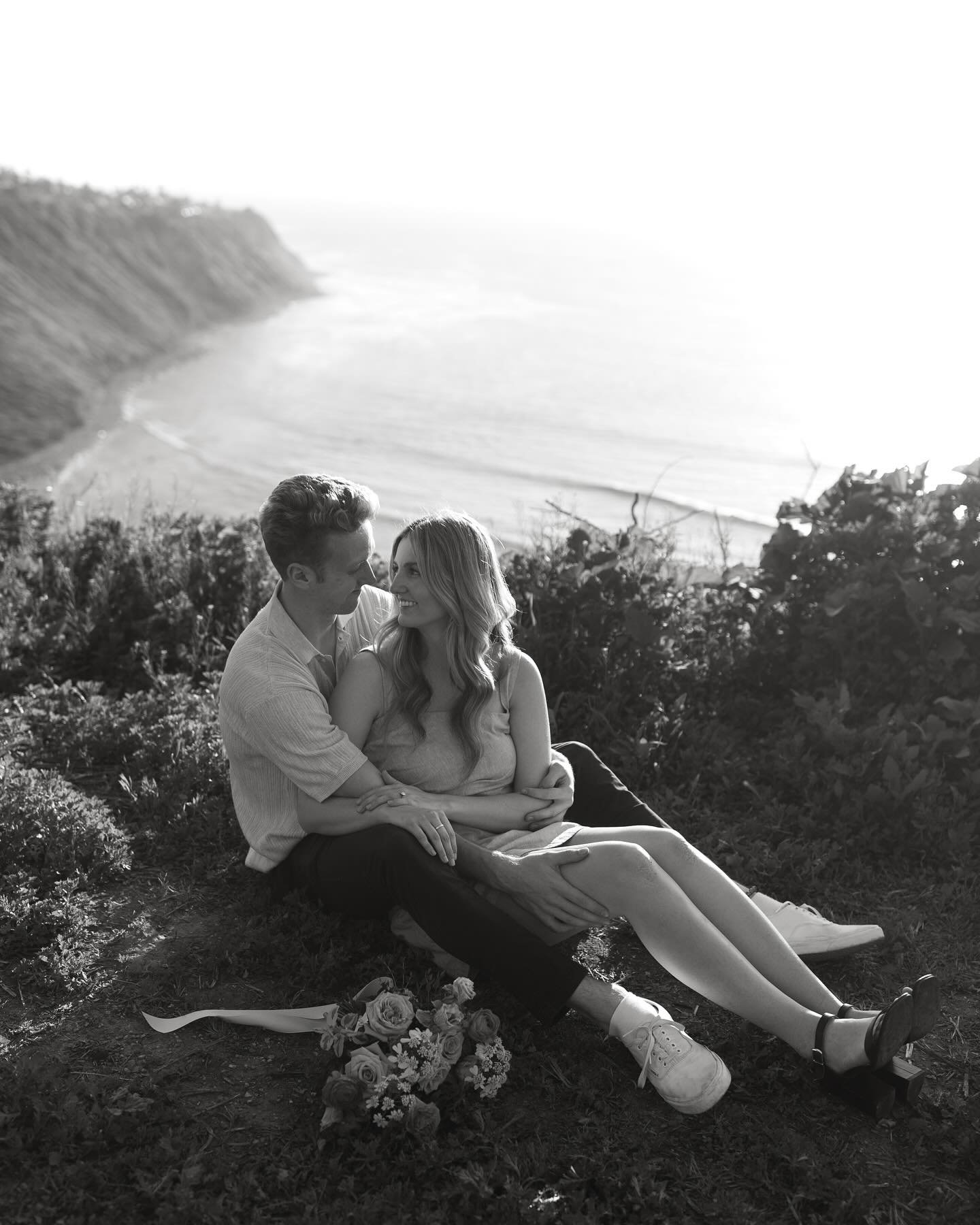 These two are tying the knot today! So excited for their wedding! 🤍✨ 
&bull;
Photographer: @laurenkovacikphotography 
&bull;
#brideandgroom #engagementphotos #weddingday #summerwedding #tyingtheknot #christianwedding #almostmarried