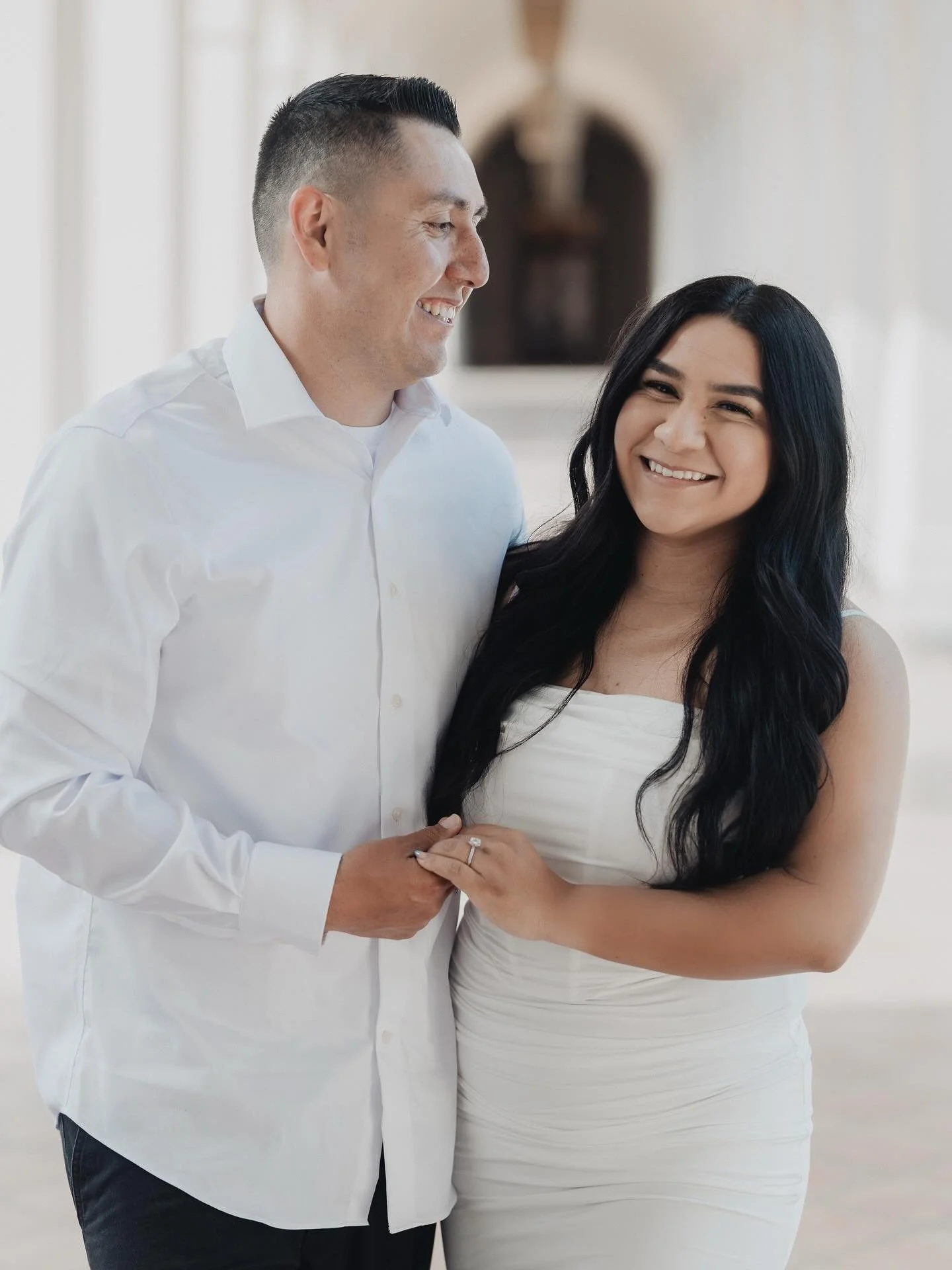 These two are tying the knot tomorrow! 🤍✨ 
&bull;
Photographer: @lulanphoto 
&bull;
#pasadenacityhall #pasadenacityhallengagementphotos #pasadena #engagementsession #brideandgroom #tyingtheknot #almostmarried