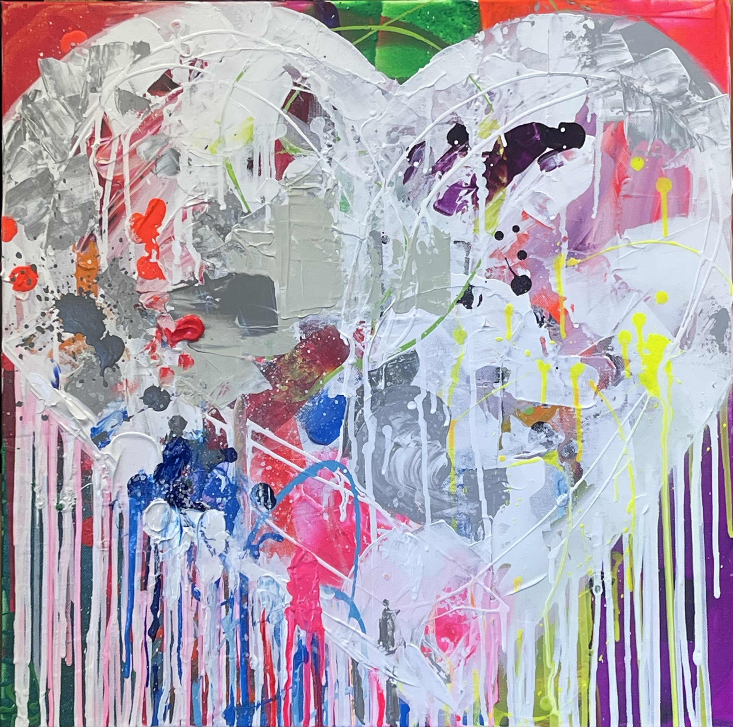 White Heart - 20x20