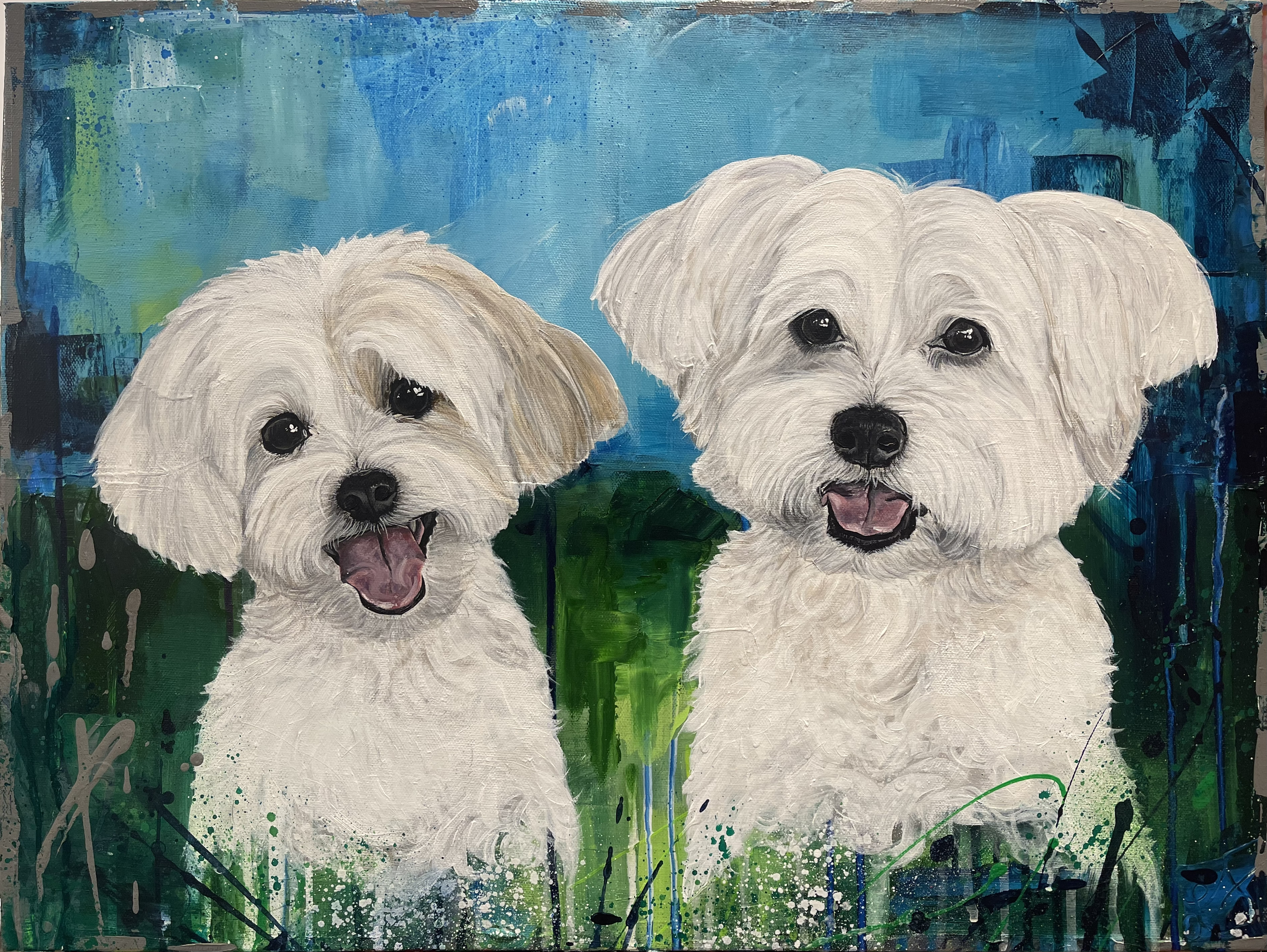 Lolly & Bam Bam - 18x24