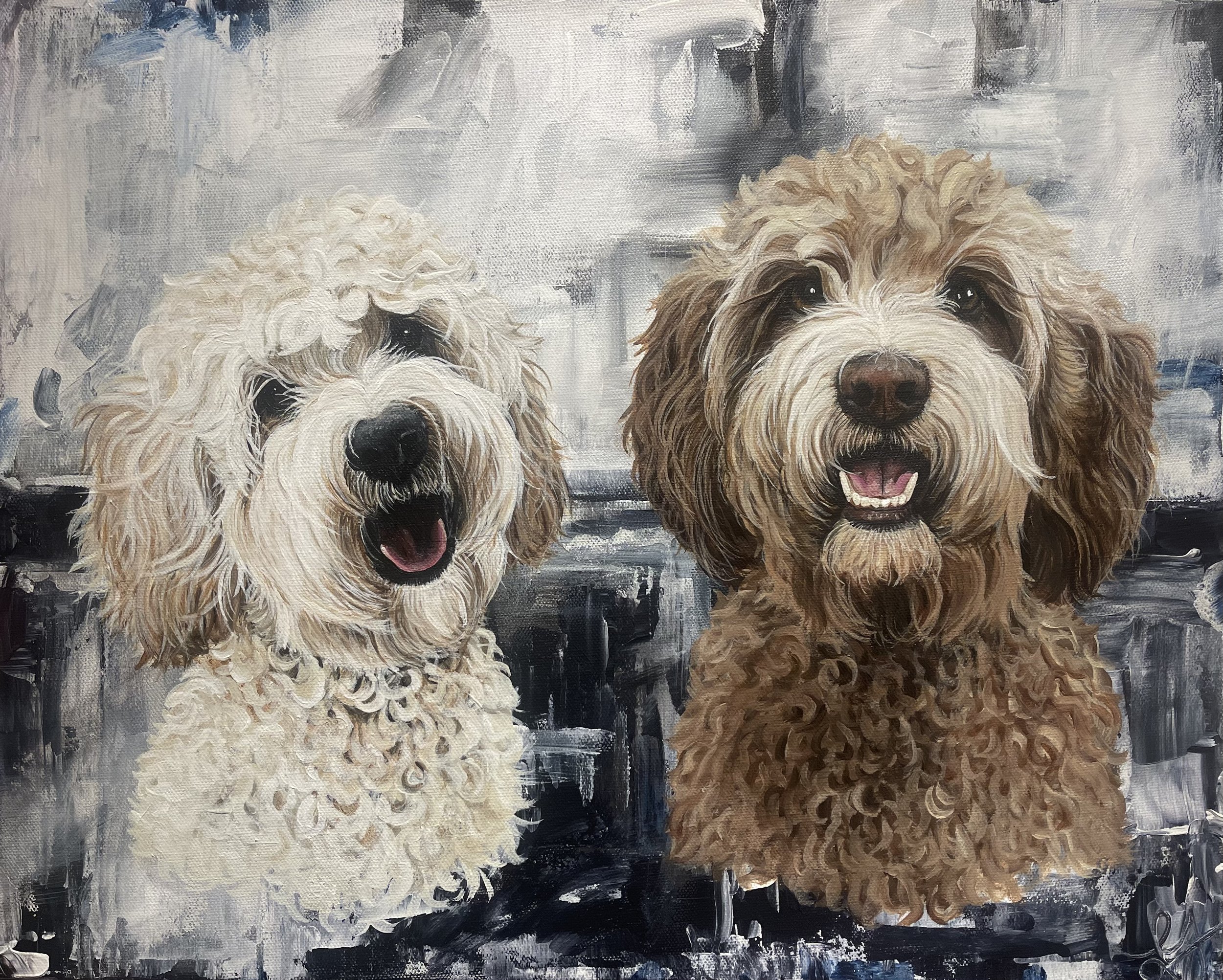 Ollie & Charlie - 16x20
