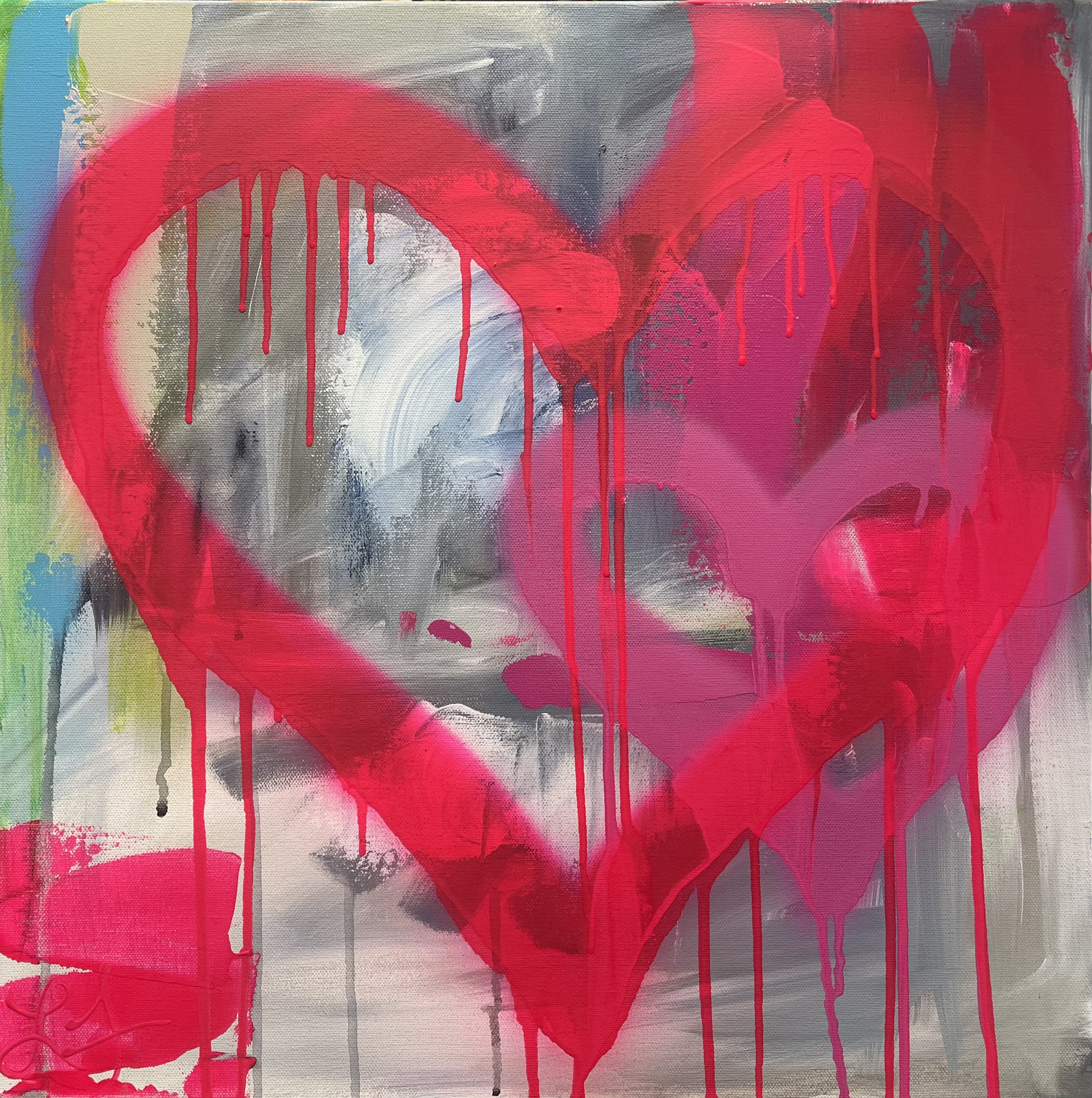 Double Heart - 20x20