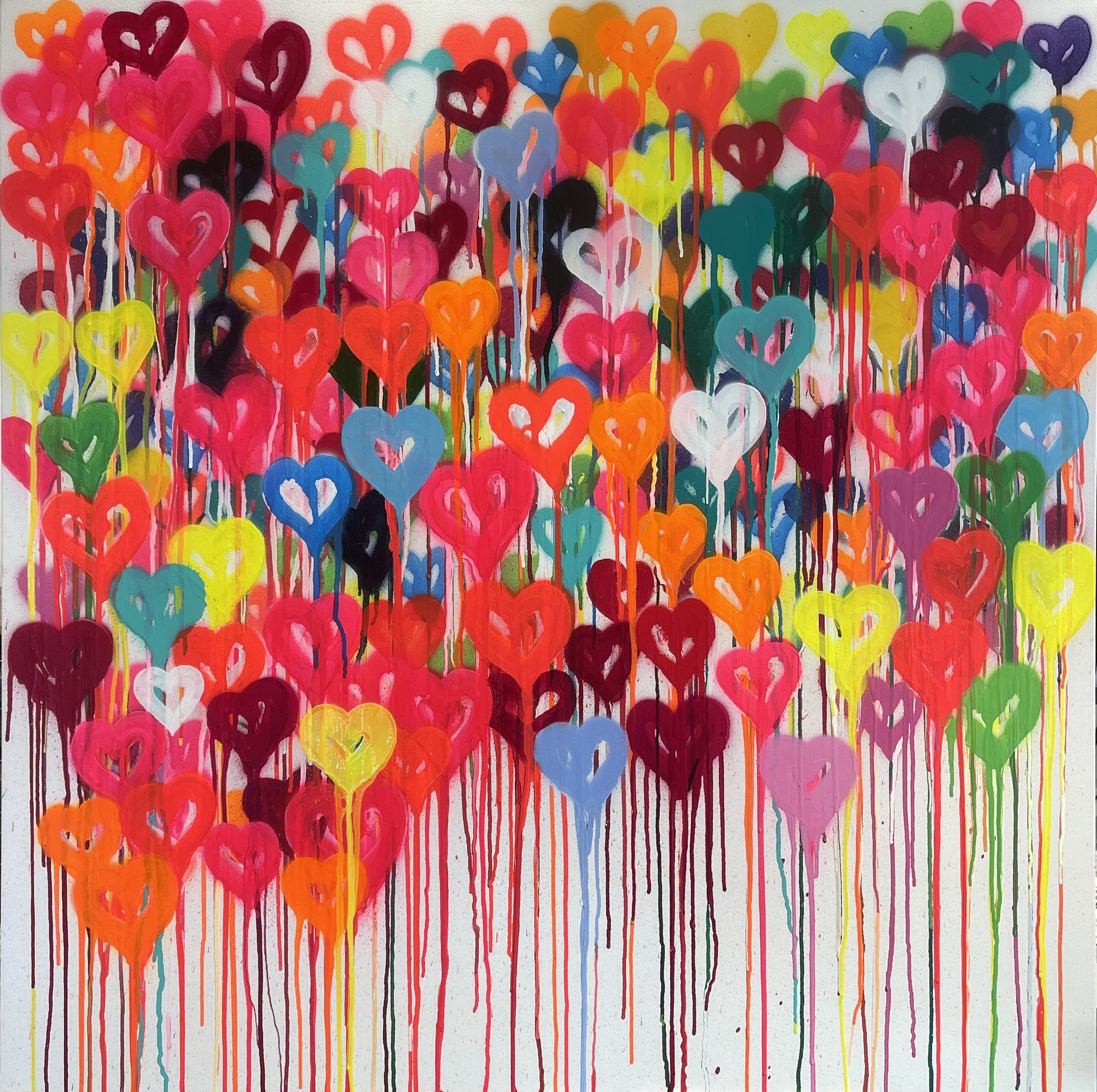 All The Hearts - 30x30