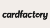 cardfactory logo in black on a white background