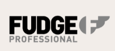 FUDGE PROFESSIONAL logo in black on a white background