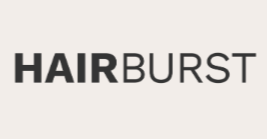 HAIRBURST logo in black on a white background