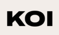 KOI logo in black text on a white background.