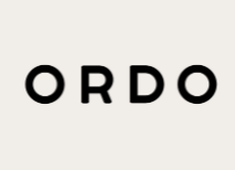 ORDO logo in black on a white background