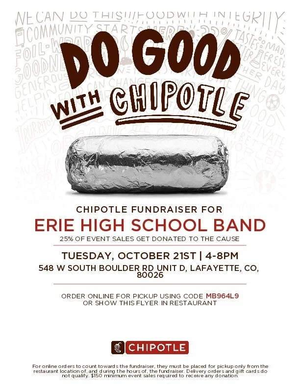Eat Out at Chipotle for the EHS Band