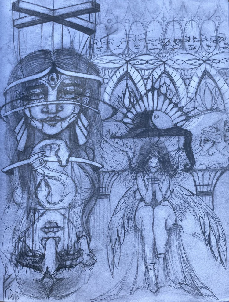 Sea The Spirit colouring drawing 2