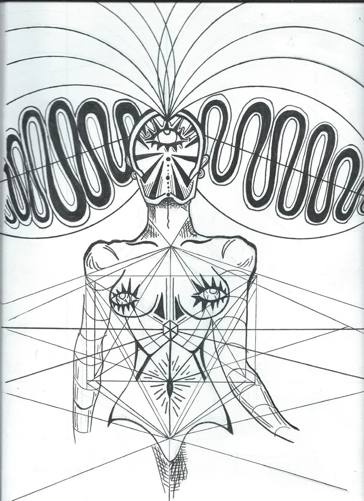 Sea The Spirit colouring drawing 4