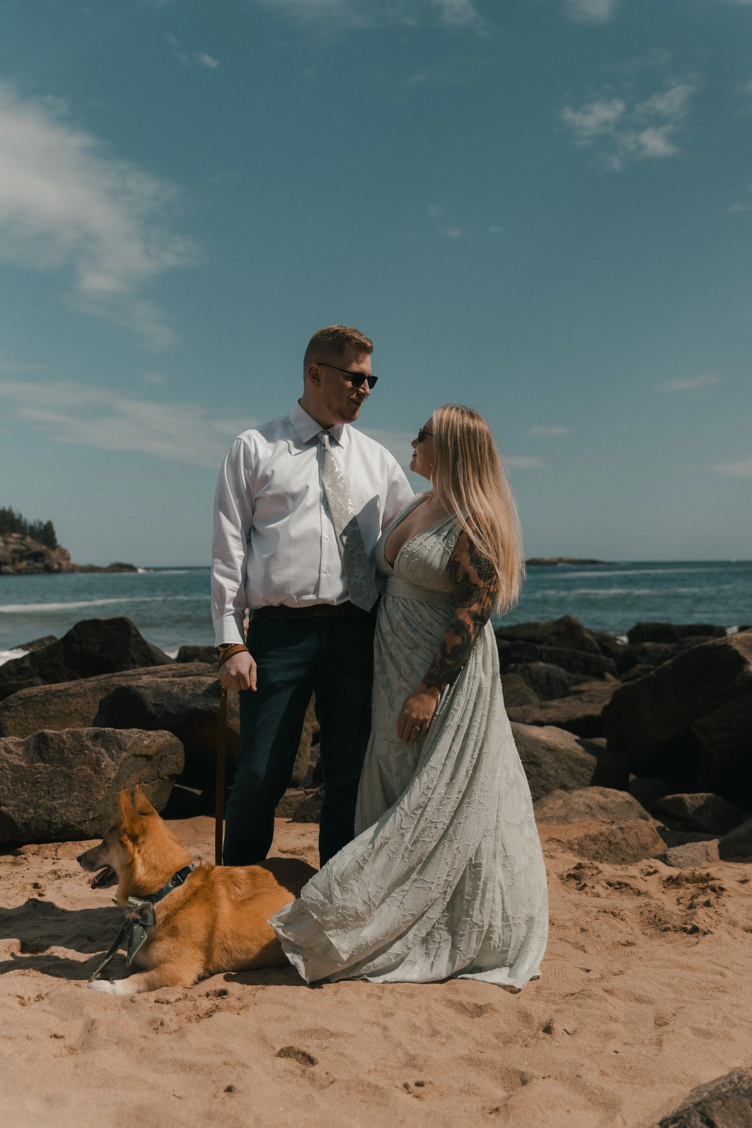 Sand Beach Elopement, Acadia National Park