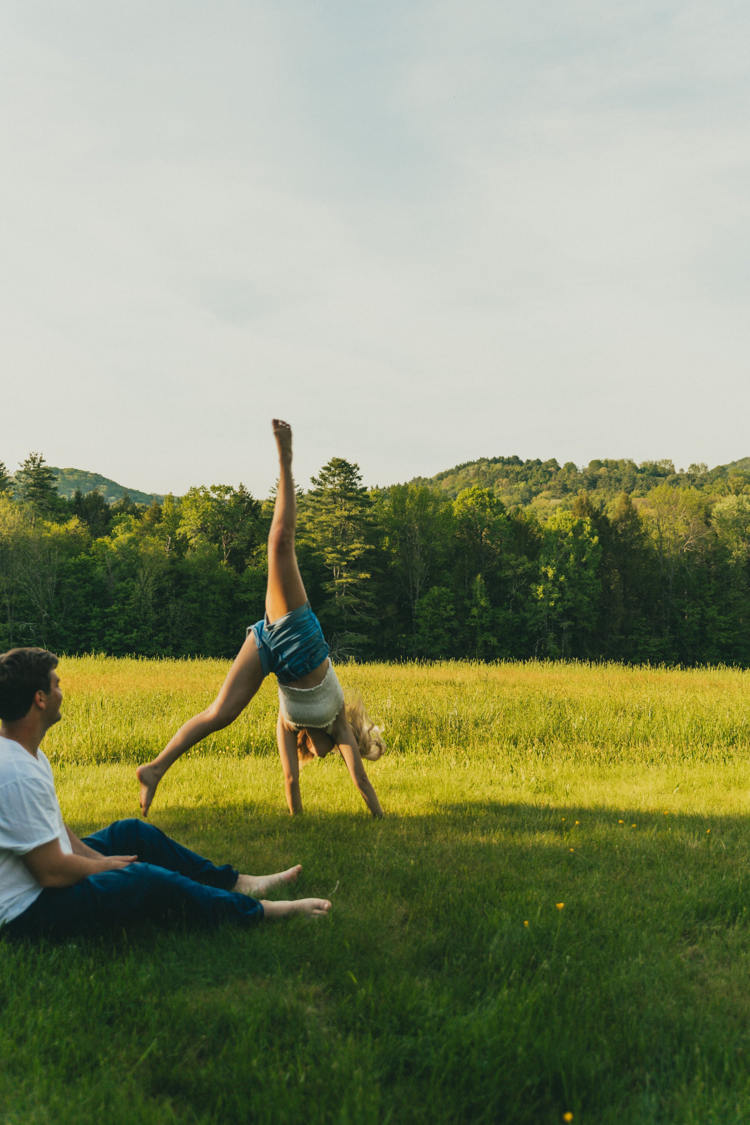 Cinematic, carefree couple session in Western Massachusetts 