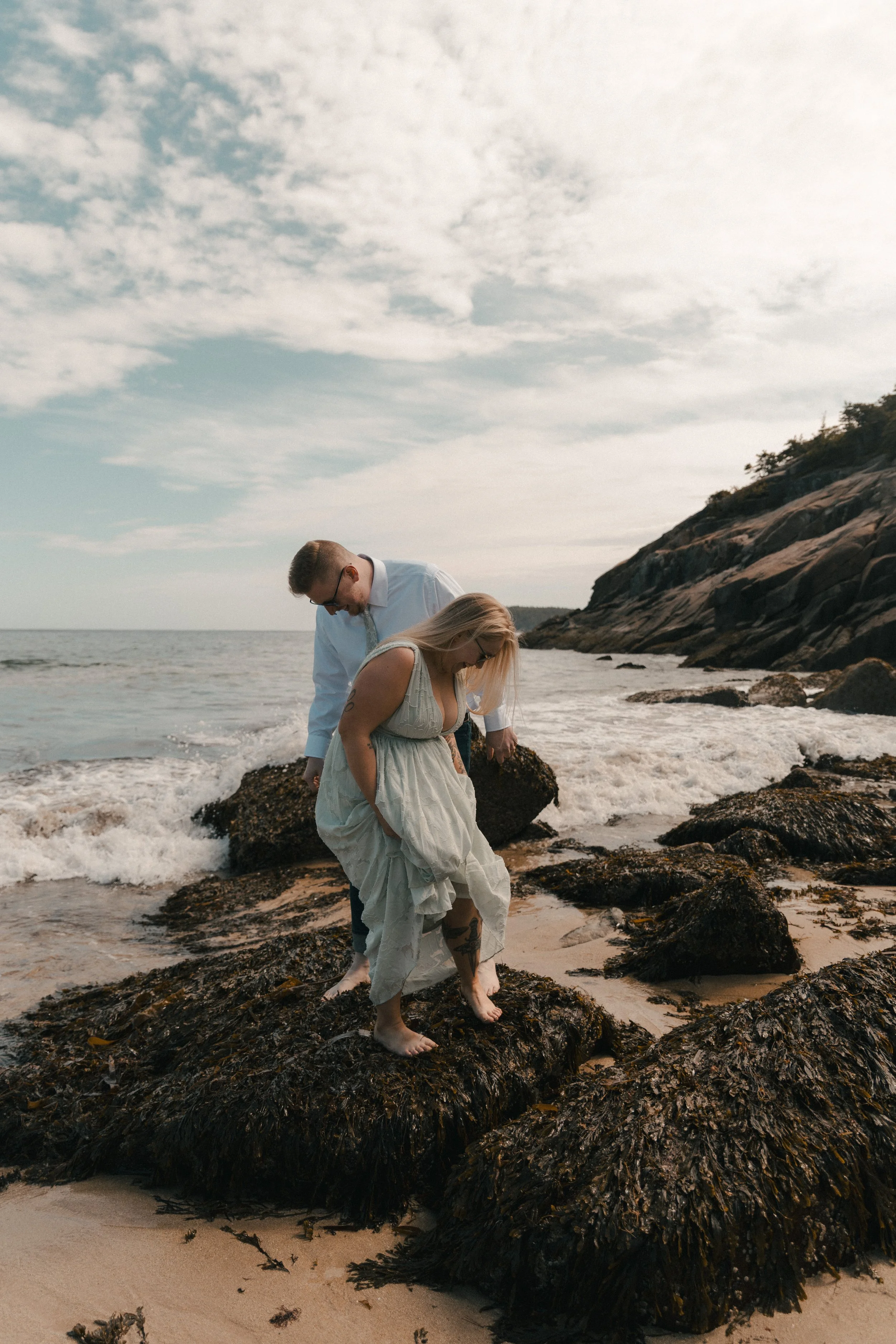 Elopement photo session, Acadia National Park