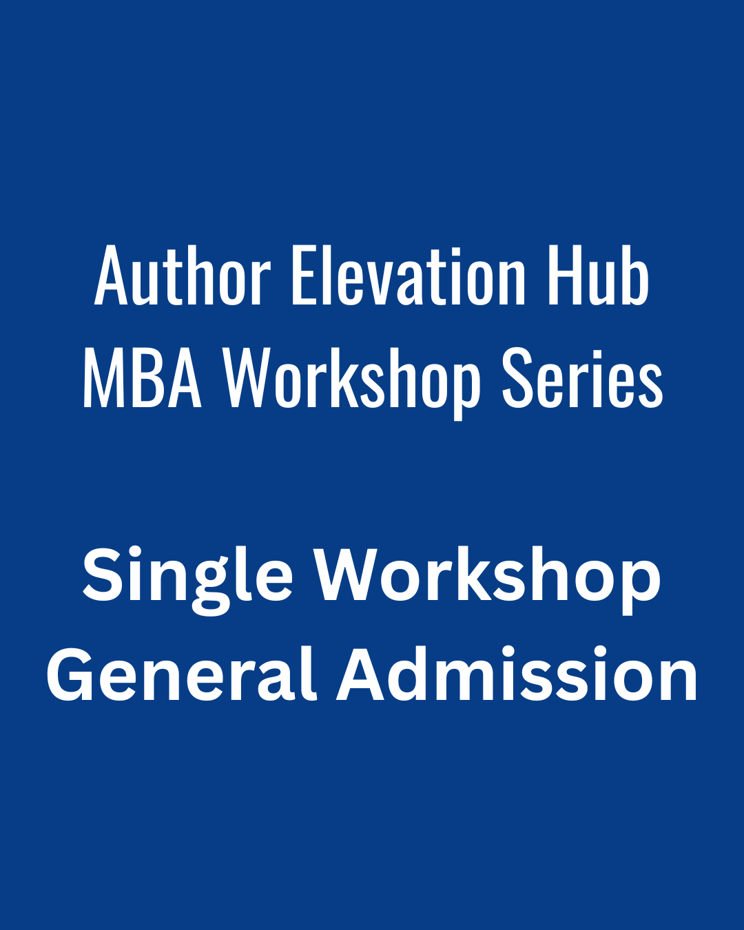 April 15, 2026 - PR for Authors General Admission Ticket