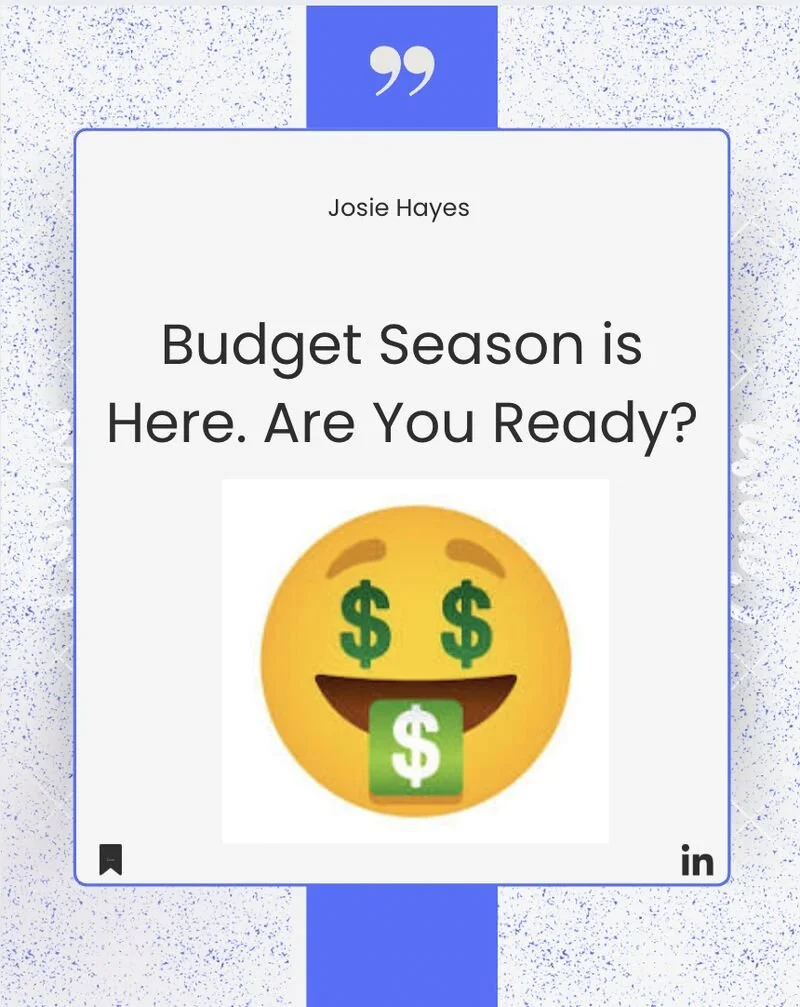 What's the biggest biomarker budget surprise you've encountered?