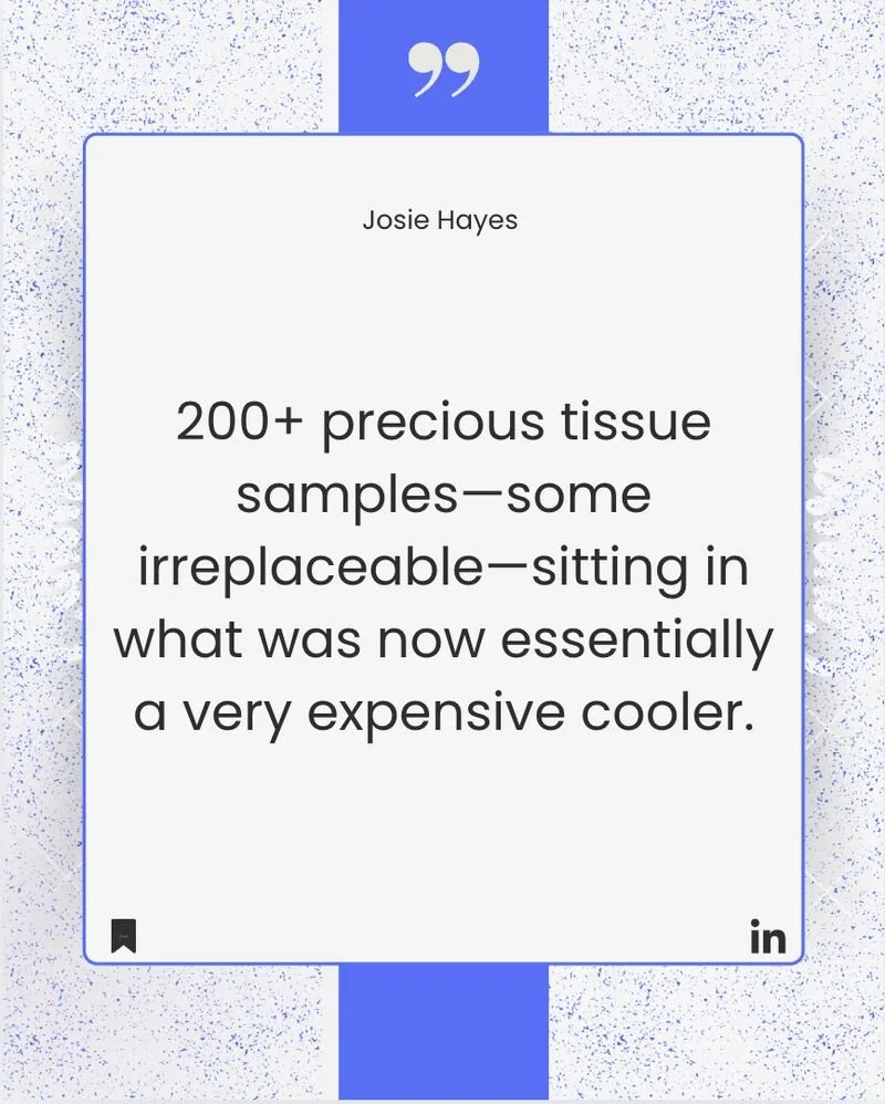 The missing melanoma sample taught me everything about biomarker strategy.