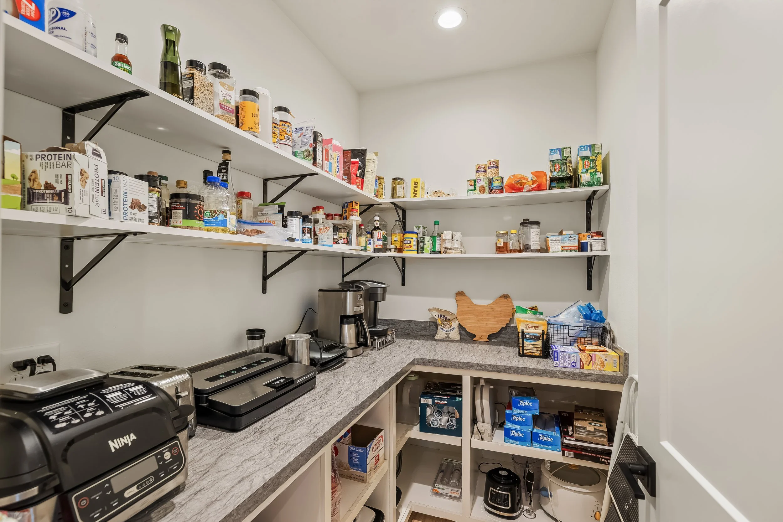 Walk-in pantry off the kitchen