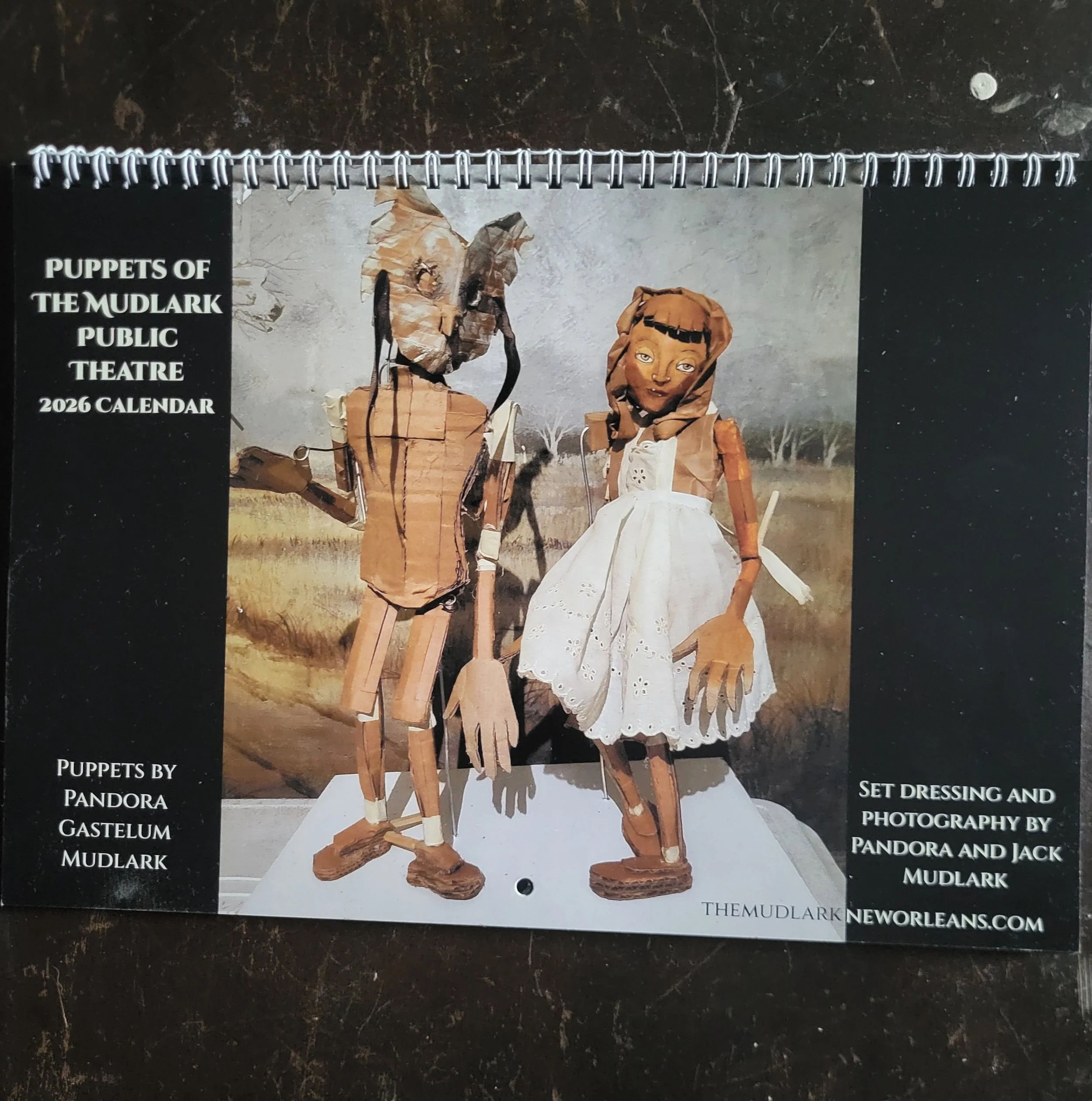 Puppets of the Mudlark 2026 Calendar