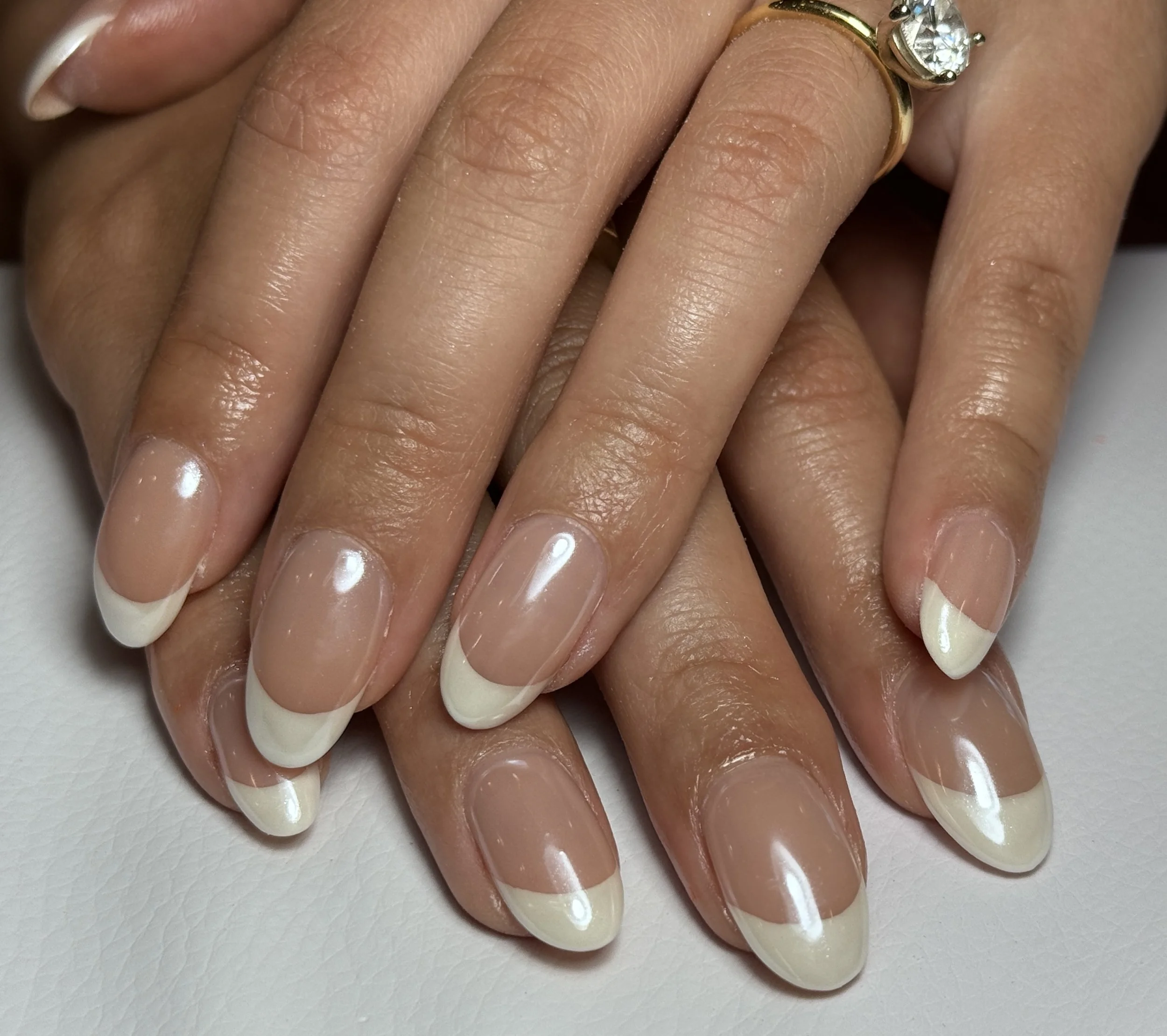 French w/ white chrome