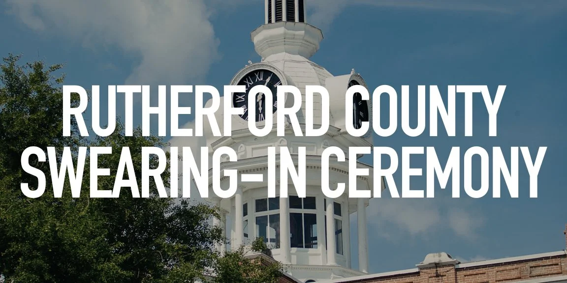       
  
    On Monday, 8/31, at the Historic Rutherford County Courthouse, newly elected Rutherford County officials took the oath of office and officially began their terms of service.  I was there to document the ceremony, the people taking the o