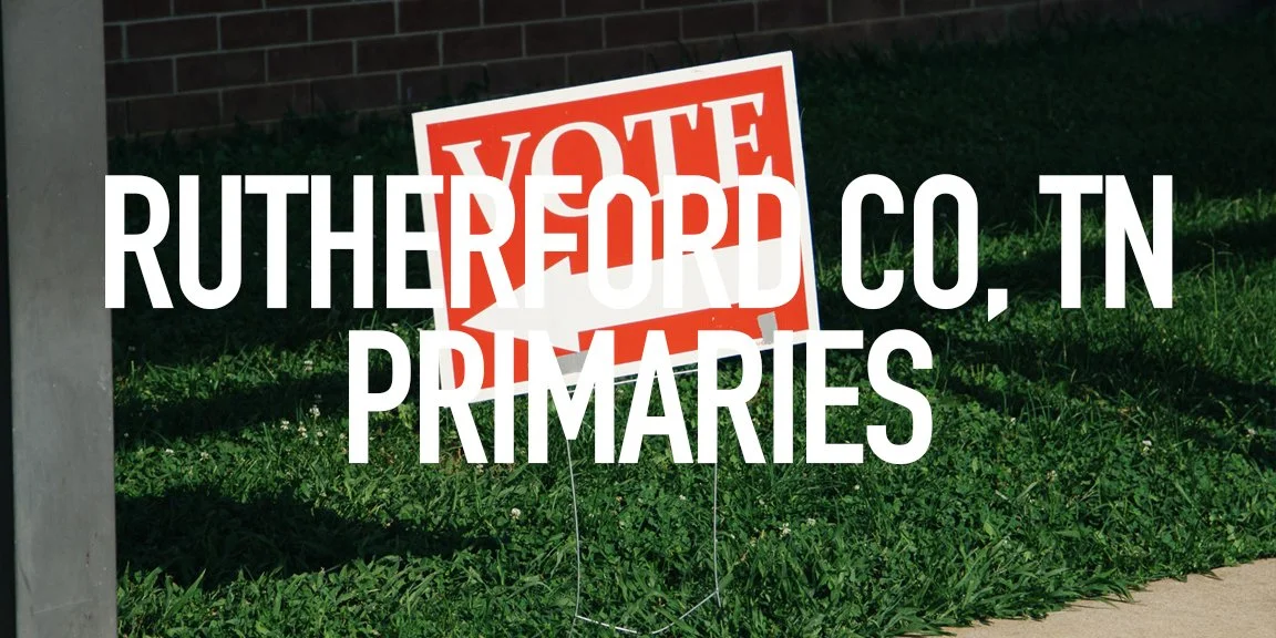       
  
    A photographic record of the 2026 election cycle through campaign signs, polling places, and the changing landscape of Rutherford County and Murfreesboro Tennessee.  


  
 #block-7fd30440ca383faca4d0 {
    
    
    
  }

  #block-7fd3