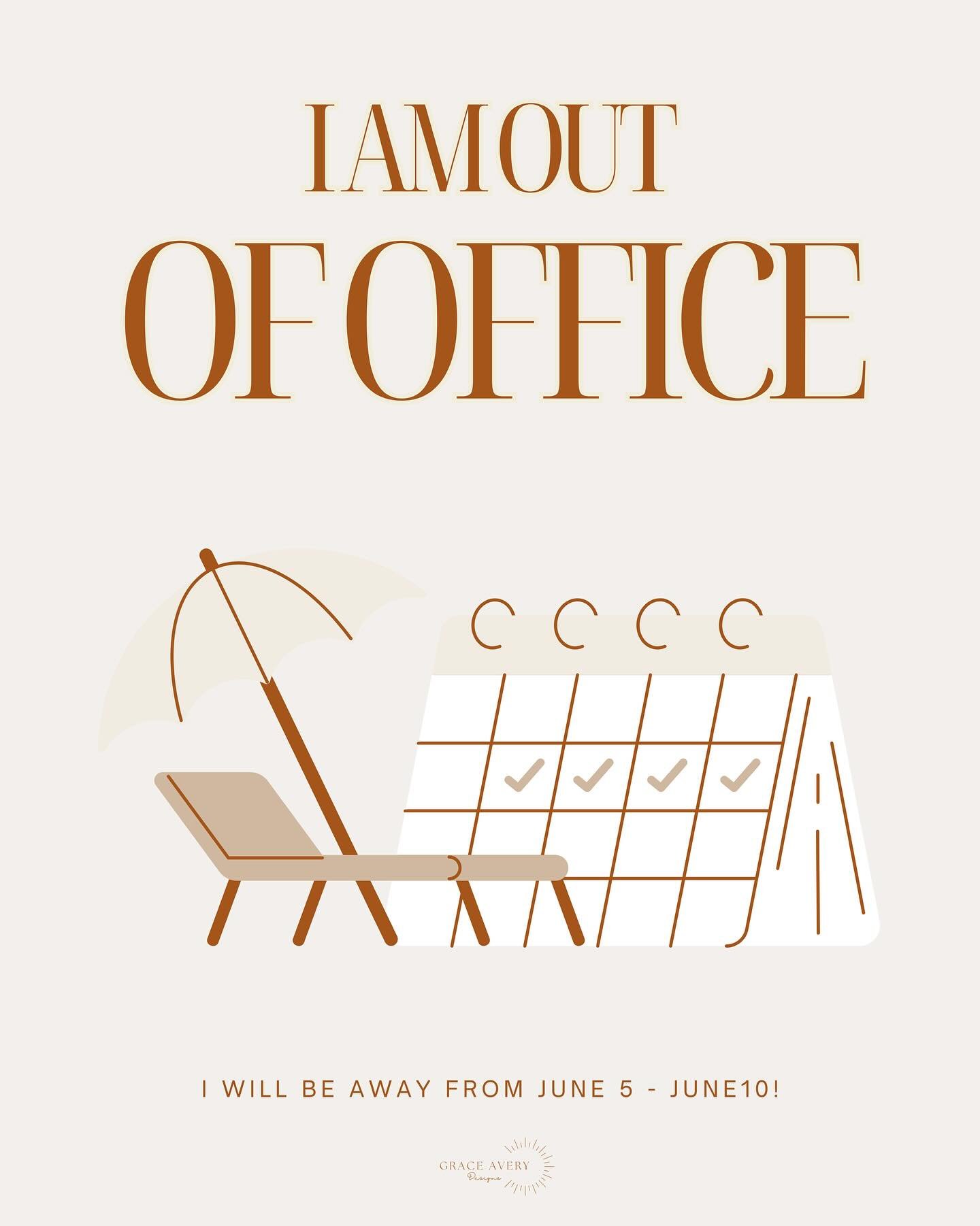 ✨ Out of office! ✨

I&rsquo;ll be away from June 5-10 and will have very limited access to my phone. But don&rsquo;t worry, I&rsquo;ll be back and ready to respond on June 11!

💌 Current clients: Check your email! l&rsquo;ve sent over all the detail