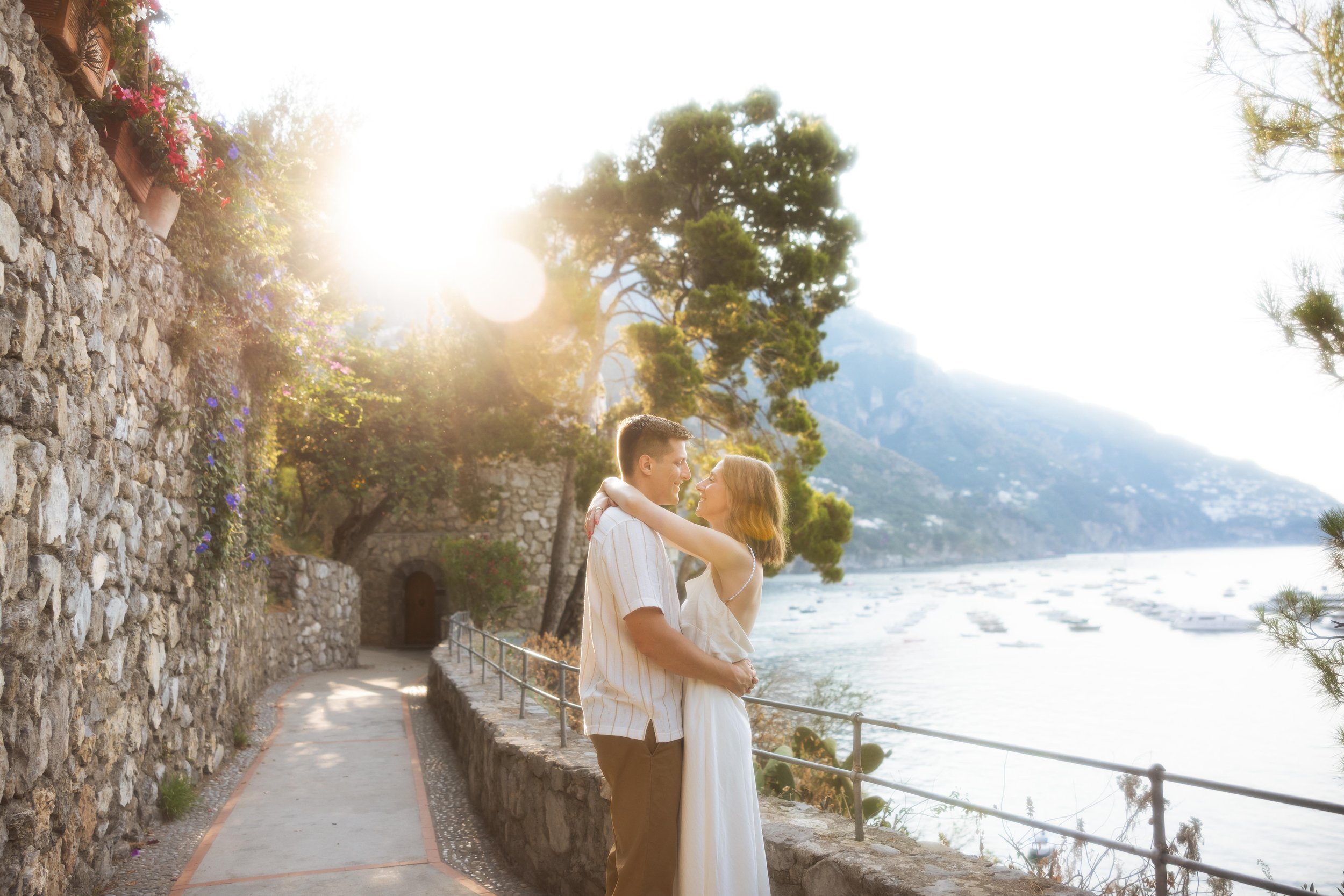 Sunrise Vow Renewal on Fornillo Beach, Positano | The Semmann Family