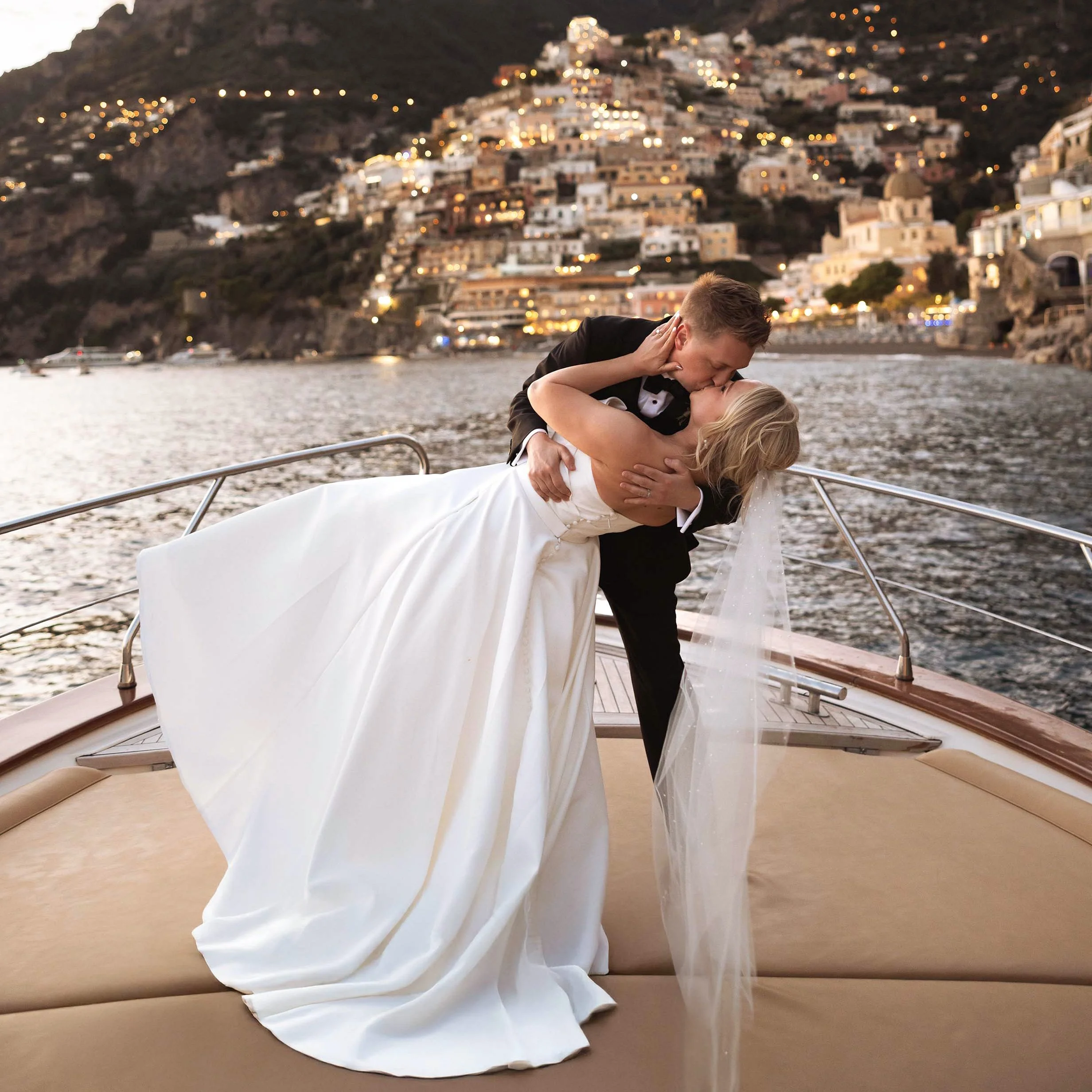 Intimate Wedding in Positano & Sunset Boat Tour | Ashlyn & Casey