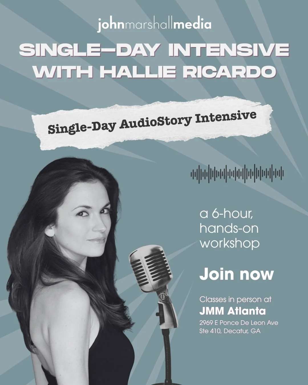Single-Day Audio Story Intensive. Date TBA