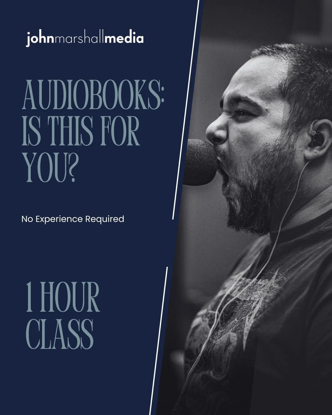 Pre-Beginner: Is Audiobook Narration Right for You? This pre-beginner, online class is designed for anyone wondering how to become an audiobook narrator and what it really takes to get started.
