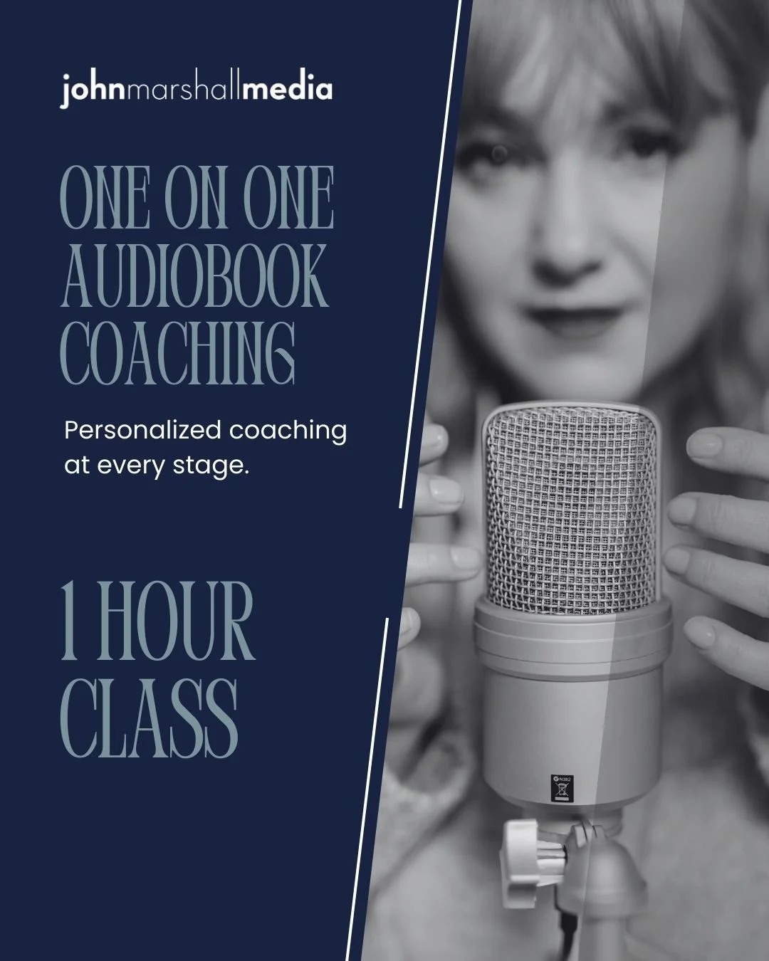 Private, one-on-one audiobook coaching tailored to your experience level, goals, and specific challenges.