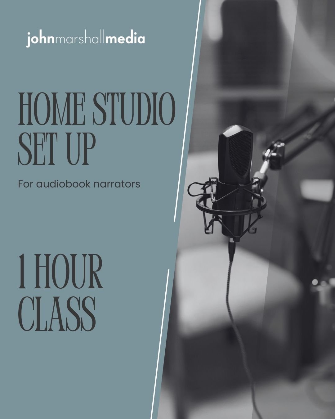 Live Online Feb 19th. 3-4 p.m. Home Studio Setup for Audiobook Narration - Building an ACX-Ready Home Studio