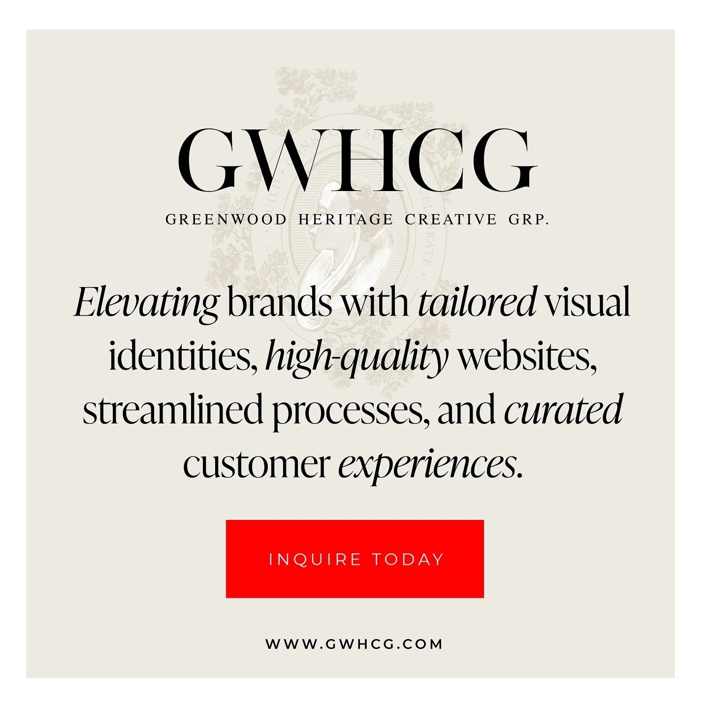 &ldquo;At GWHCG, we&rsquo;re all about turning ideas into masterpieces. Whether it&rsquo;s branding, design, or digital magic, we&rsquo;ve got your back. 💼 Let&rsquo;s design something extraordinary together! 💡 #WelcomeToGWHCG #CreativeJourney #dre