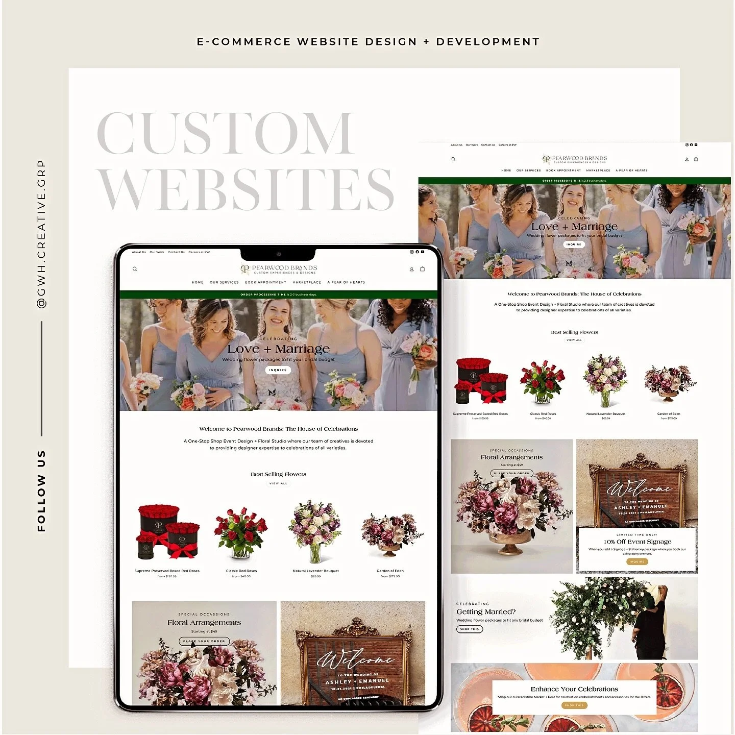 Custom website designs tailored just for you! 🎨💻 Let&rsquo;s turn your vision into digital reality. 💡 Click the link in our bio to make an appointment today 🚀 #gwhcg #Website #Design #DigitalPresence #StandOutOnline