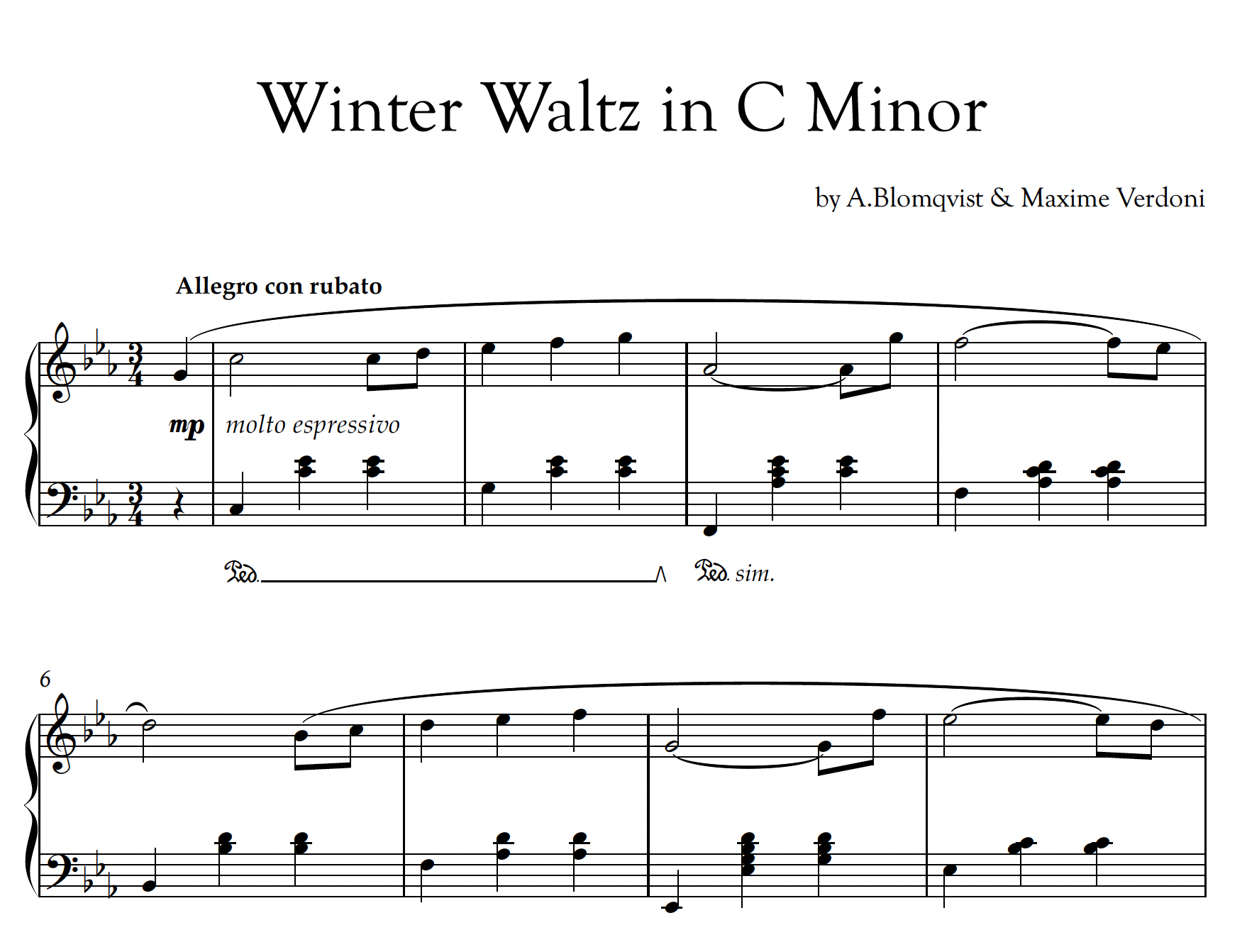 A. Blomqvist, Maxime Verdoni - Winter Waltz in C Minor