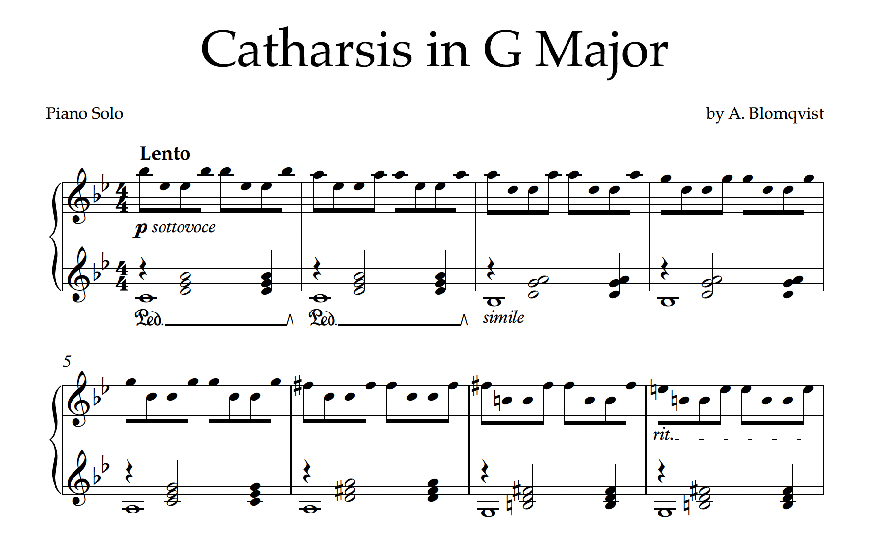 Catharsis in G Major