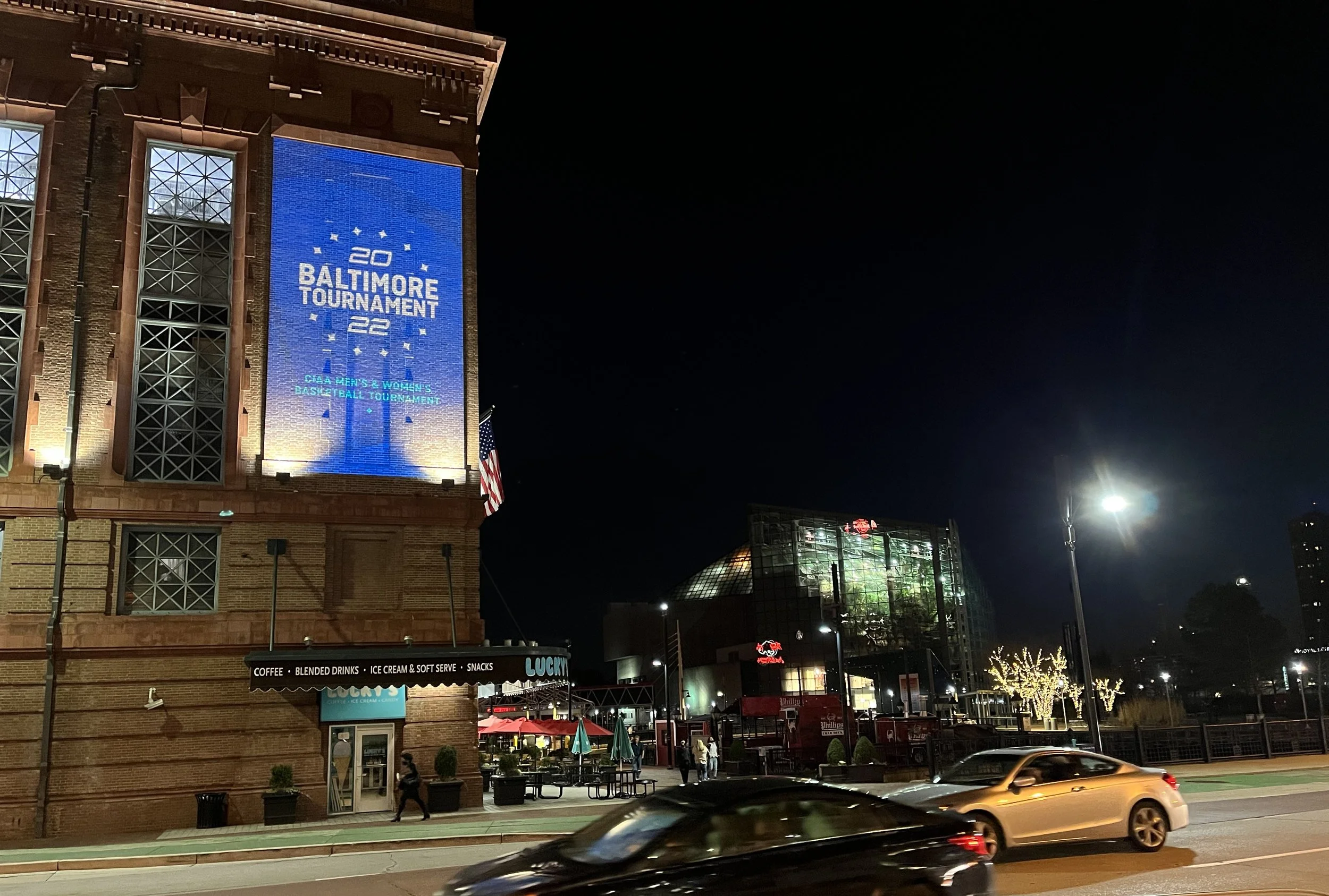 VIDEO WALL PROJECTIONS FOR 2022 CIAA TOURNAMENT