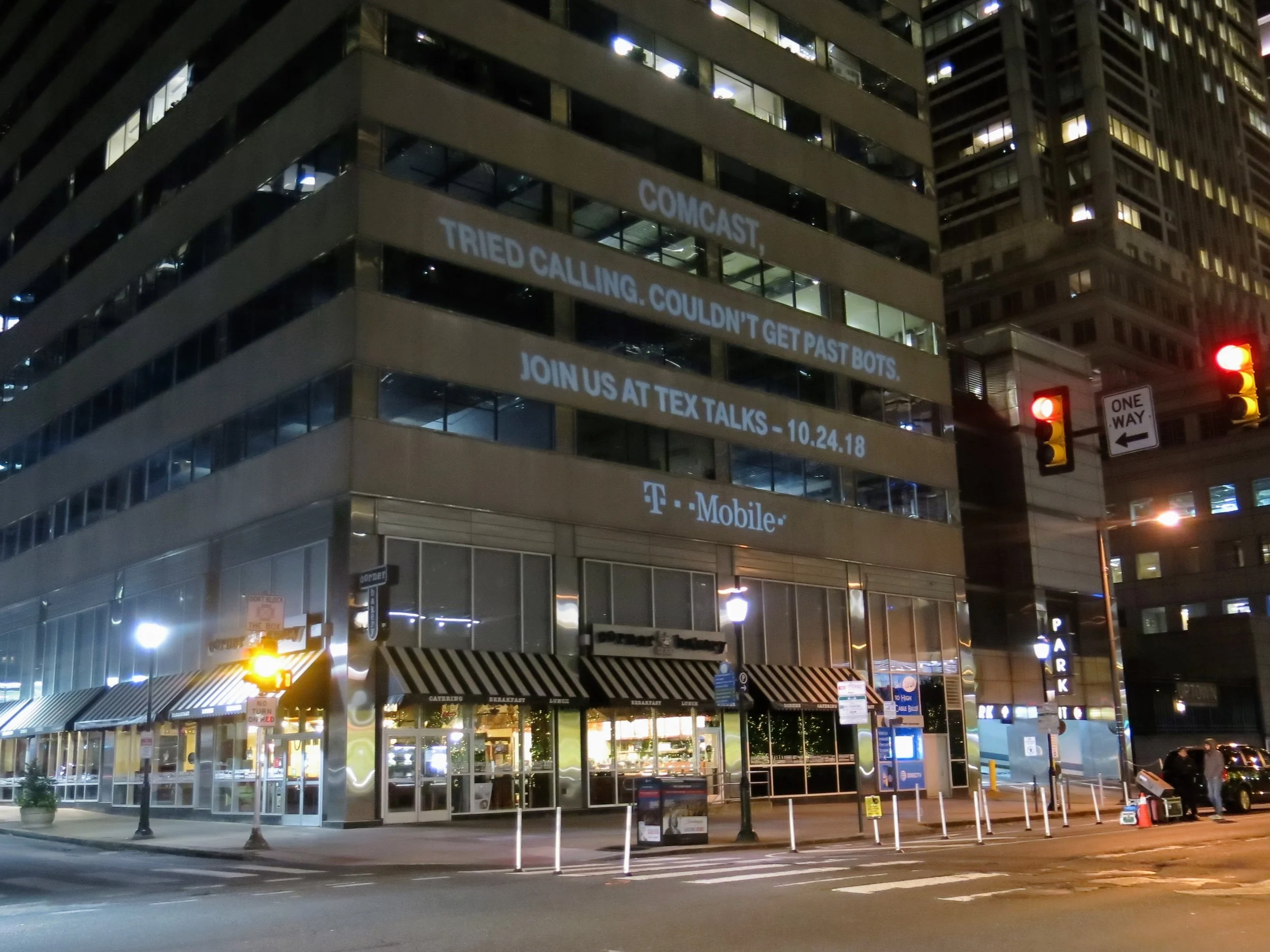 T-MOBILE USES SIMPLE, EFFECTIVE VIDEO PROJECTION ADVERTISING 